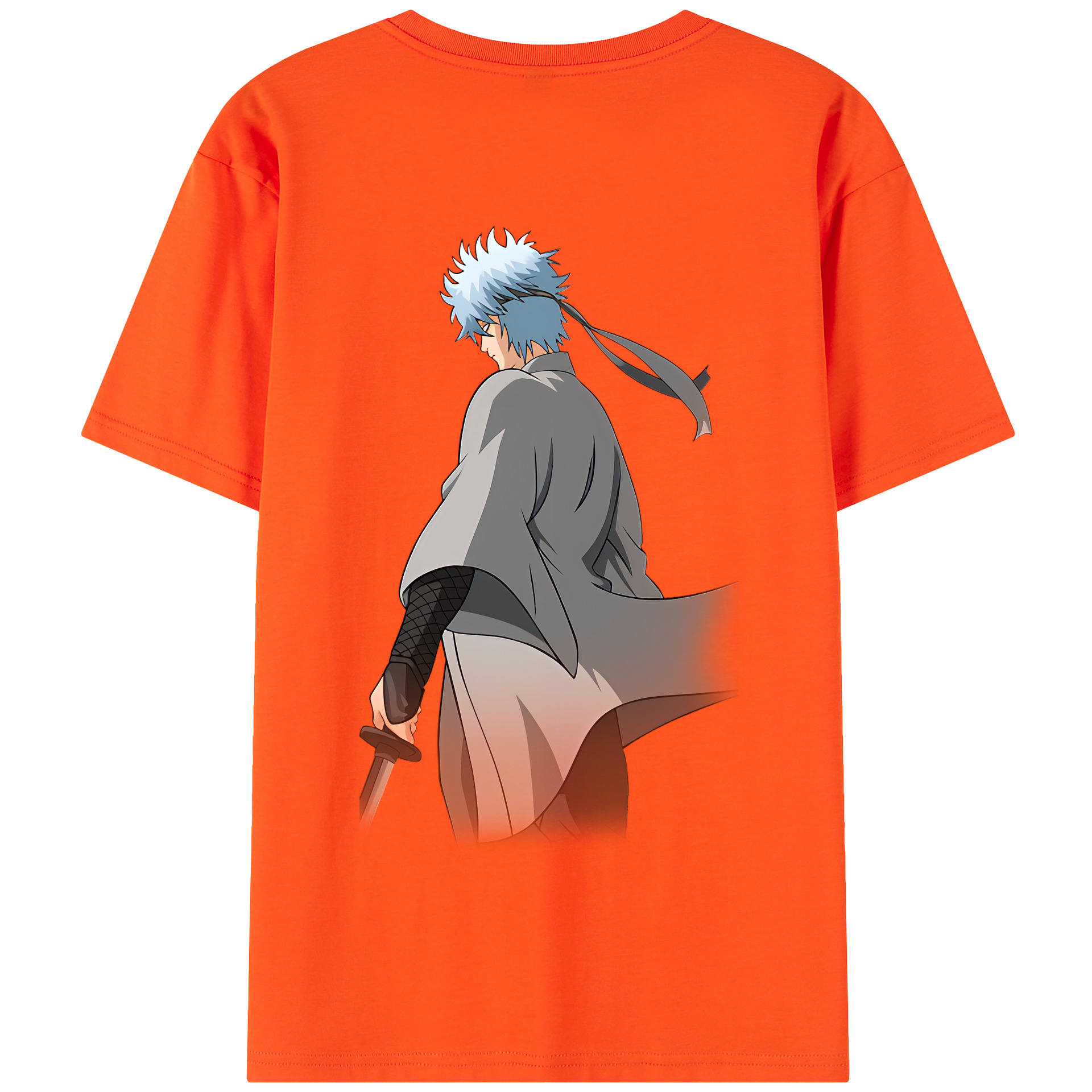 （画像用） ぎんたま 坂田銀時（さかたぎんとき） 神楽 志村新八（しむら しんぱち） GINTAMA Sakata Gintoki Kagura Shimura Shinpachi 綿100％半袖Tシャツ（背面プリント）