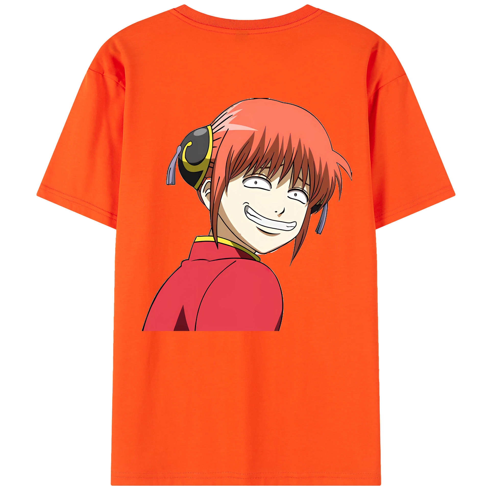 （画像用） ぎんたま 坂田銀時（さかたぎんとき） 神楽 志村新八（しむら しんぱち） GINTAMA Sakata Gintoki Kagura Shimura Shinpachi 綿100％半袖Tシャツ（背面プリント）
