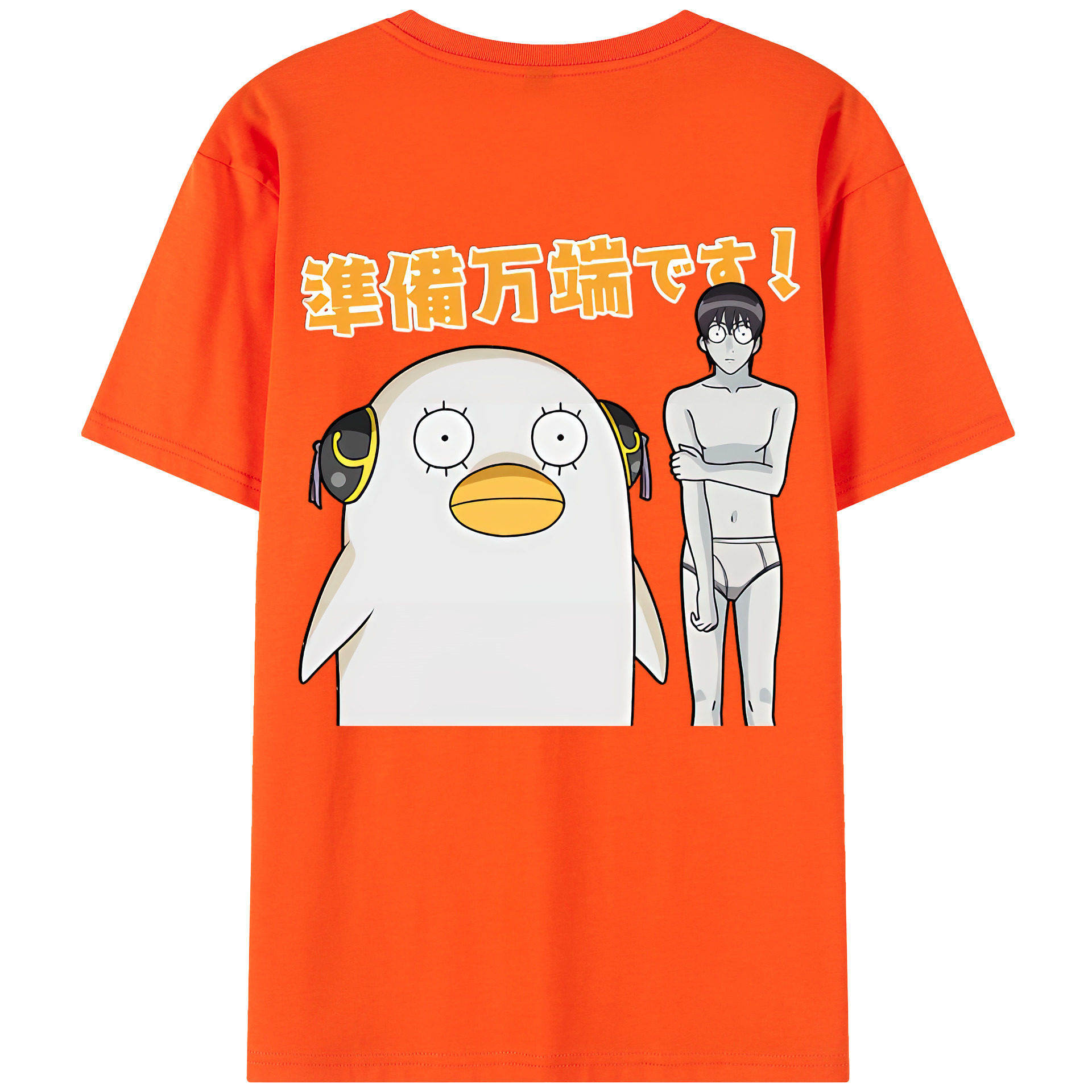 （画像用） ぎんたま 坂田銀時（さかたぎんとき） 神楽 志村新八（しむら しんぱち） GINTAMA Sakata Gintoki Kagura Shimura Shinpachi 綿100％半袖Tシャツ（背面プリント）