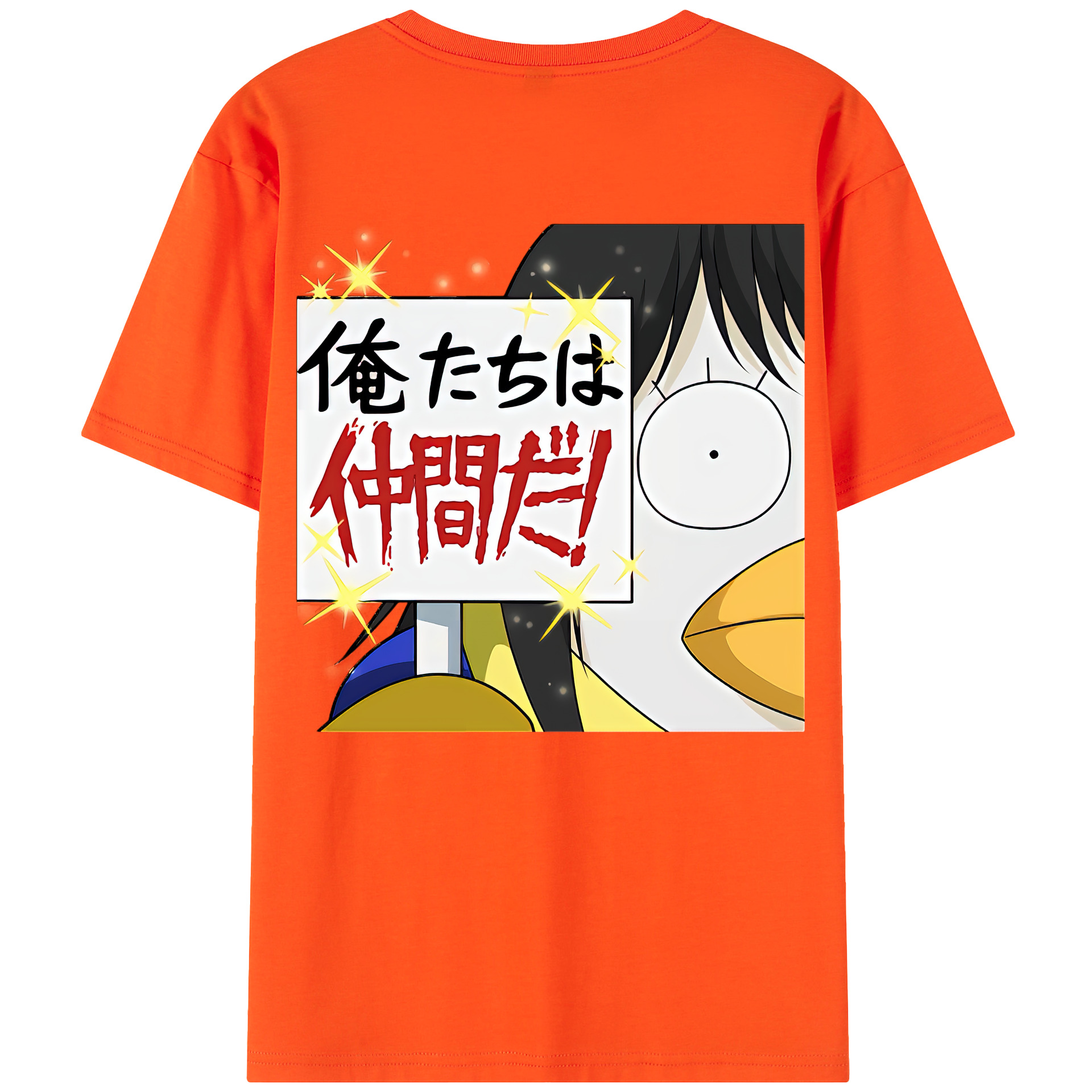 （画像用） ぎんたま 坂田銀時（さかたぎんとき） 神楽 志村新八（しむら しんぱち） GINTAMA Sakata Gintoki Kagura Shimura Shinpachi 綿100％半袖Tシャツ（背面プリント）