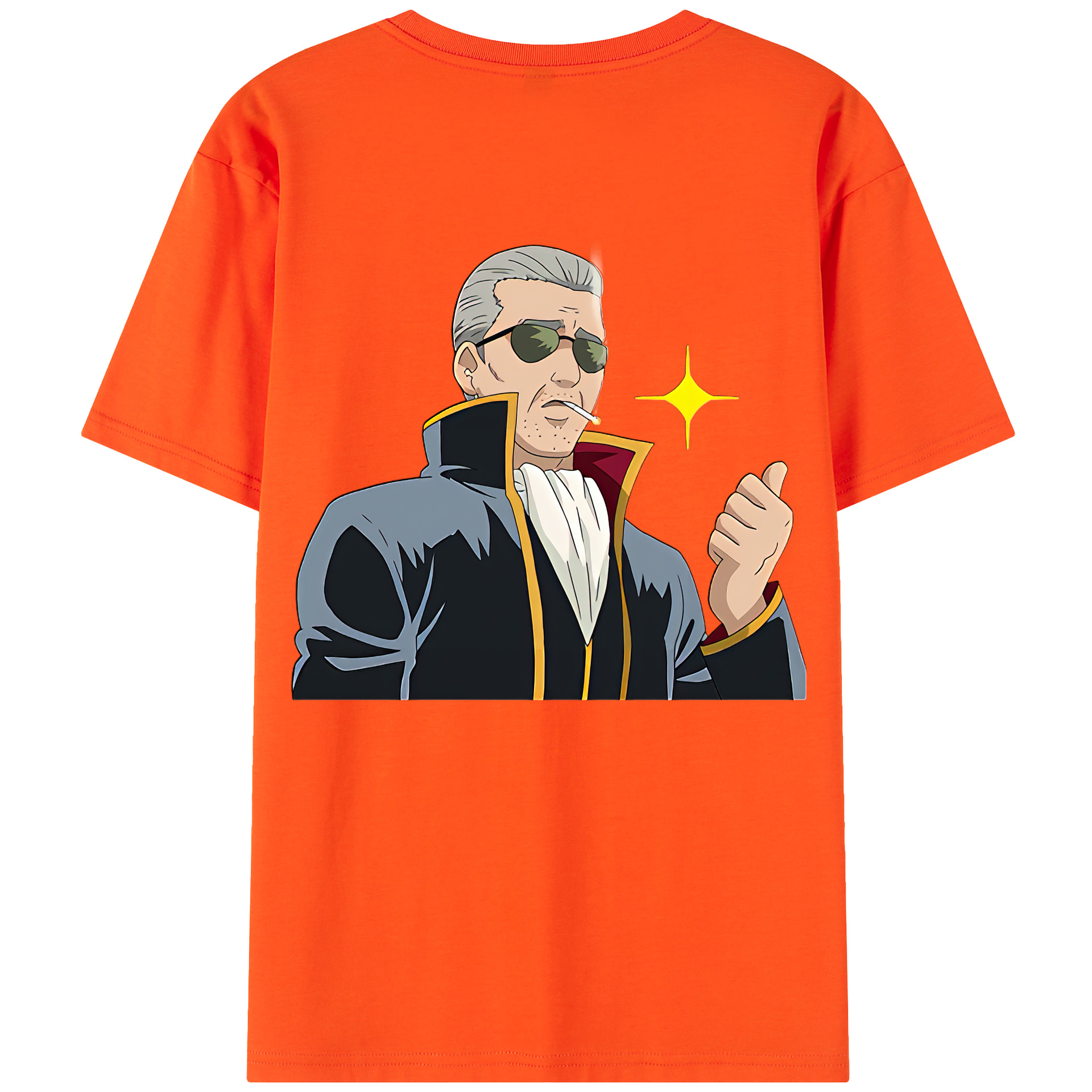 （画像用） ぎんたま 坂田銀時（さかたぎんとき） 神楽 志村新八（しむら しんぱち） GINTAMA Sakata Gintoki Kagura Shimura Shinpachi 綿100％半袖Tシャツ（背面プリント）