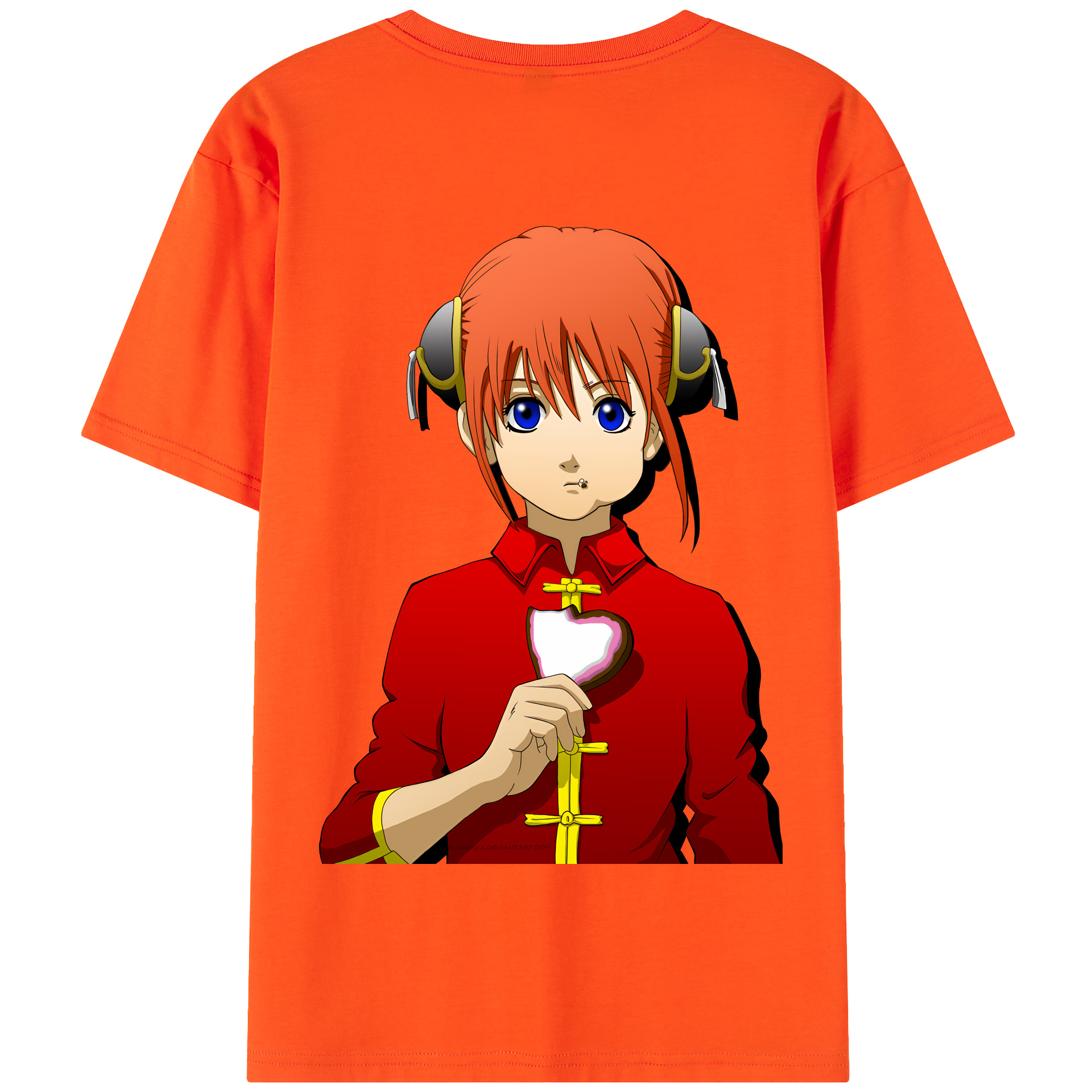 ぎんたま 坂田銀時（さかたぎんとき） 神楽 志村新八（しむら しんぱち） GINTAMA Sakata Gintoki Kagura Shimura Shinpachi 綿100％半袖Tシャツ（背面プリント）