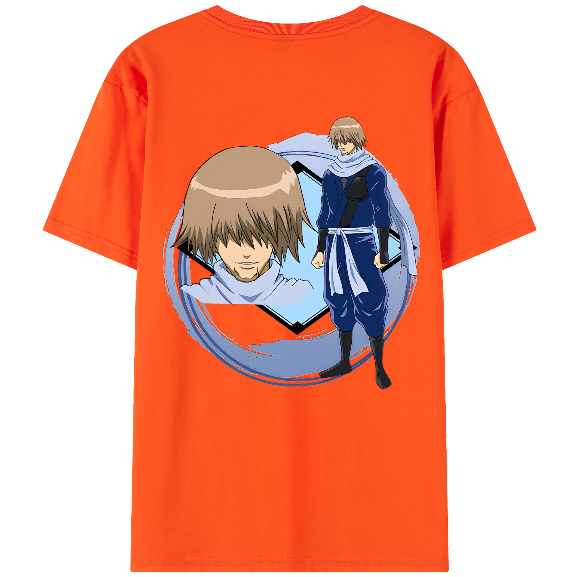 （画像用） ぎんたま 坂田銀時（さかたぎんとき） 神楽 志村新八（しむら しんぱち） GINTAMA Sakata Gintoki Kagura Shimura Shinpachi 綿100％半袖Tシャツ（背面プリント）