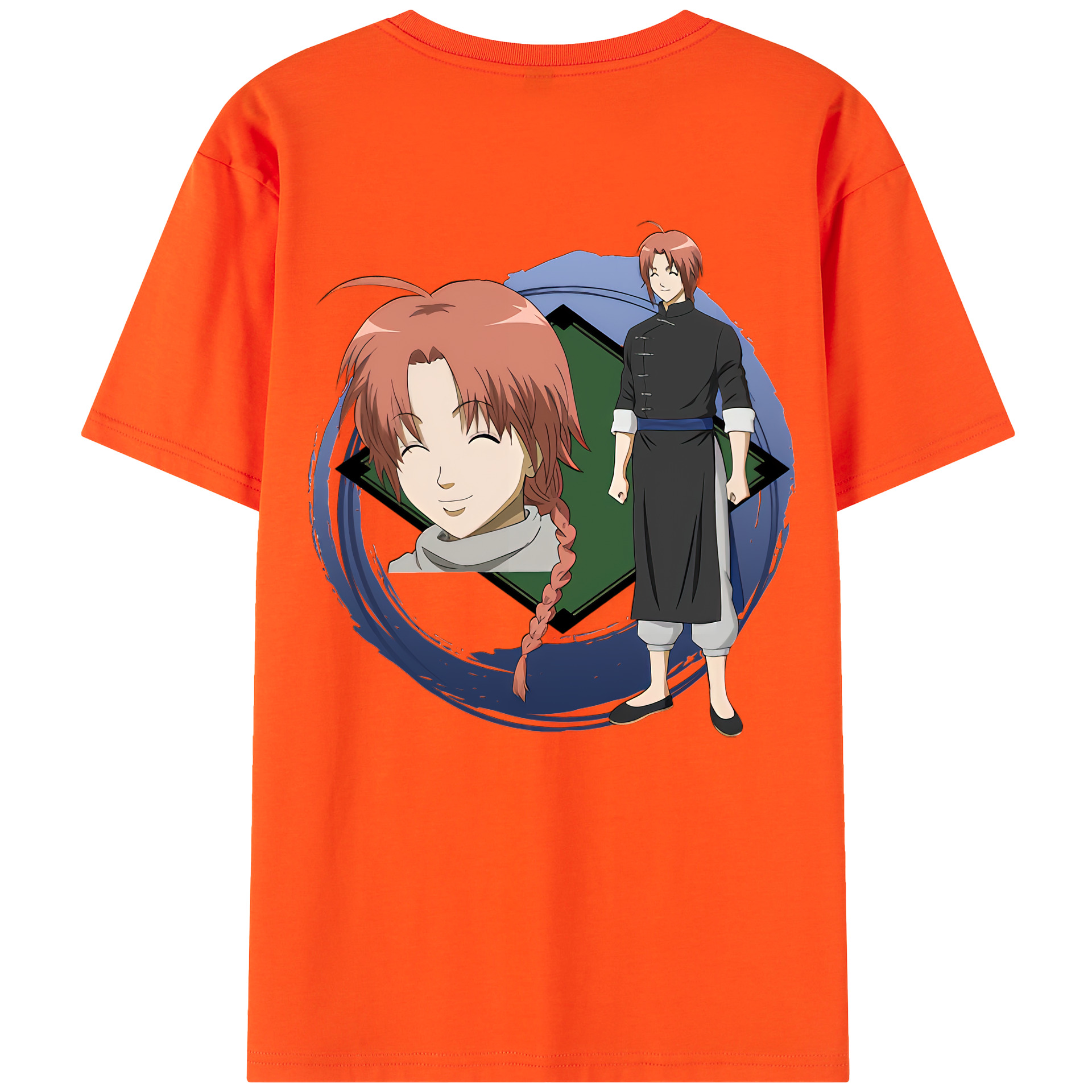 （画像用） ぎんたま 坂田銀時（さかたぎんとき） 神楽 志村新八（しむら しんぱち） GINTAMA Sakata Gintoki Kagura Shimura Shinpachi 綿100％半袖Tシャツ（背面プリント）