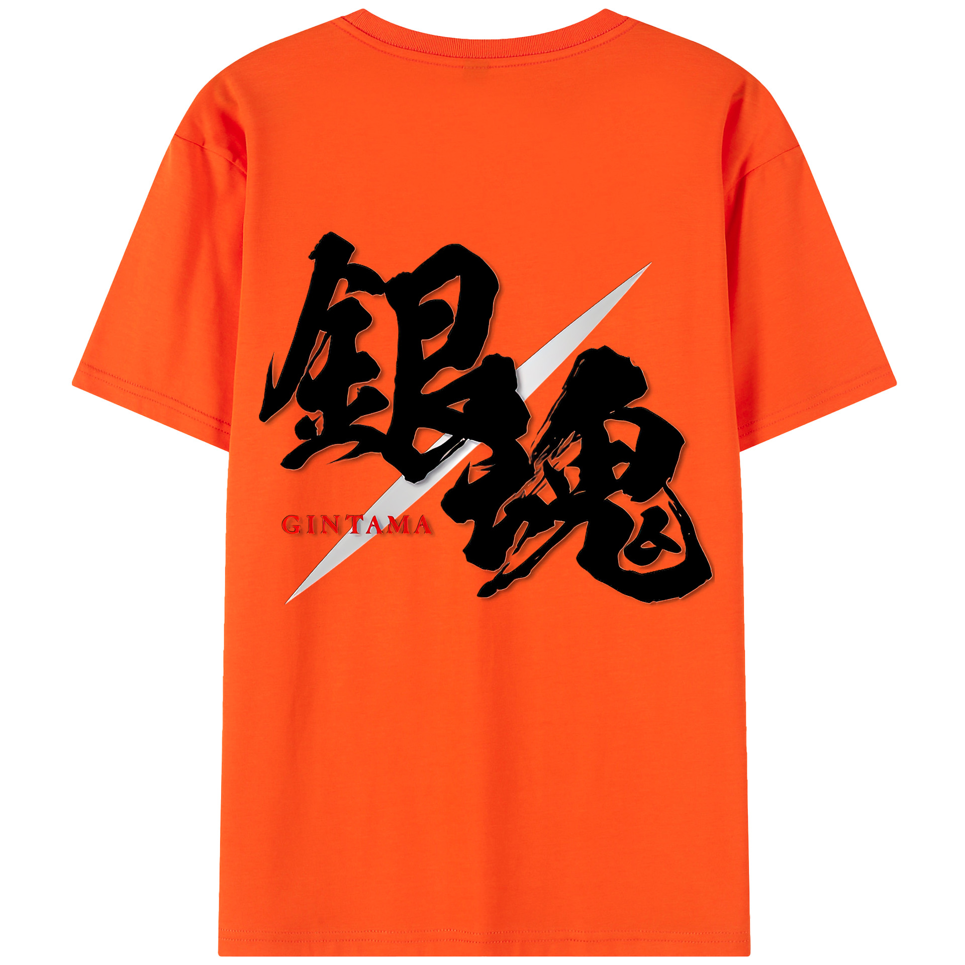 （画像用） ぎんたま 坂田銀時（さかたぎんとき） 神楽 志村新八（しむら しんぱち） GINTAMA Sakata Gintoki Kagura Shimura Shinpachi 綿100％半袖Tシャツ（背面プリント）
