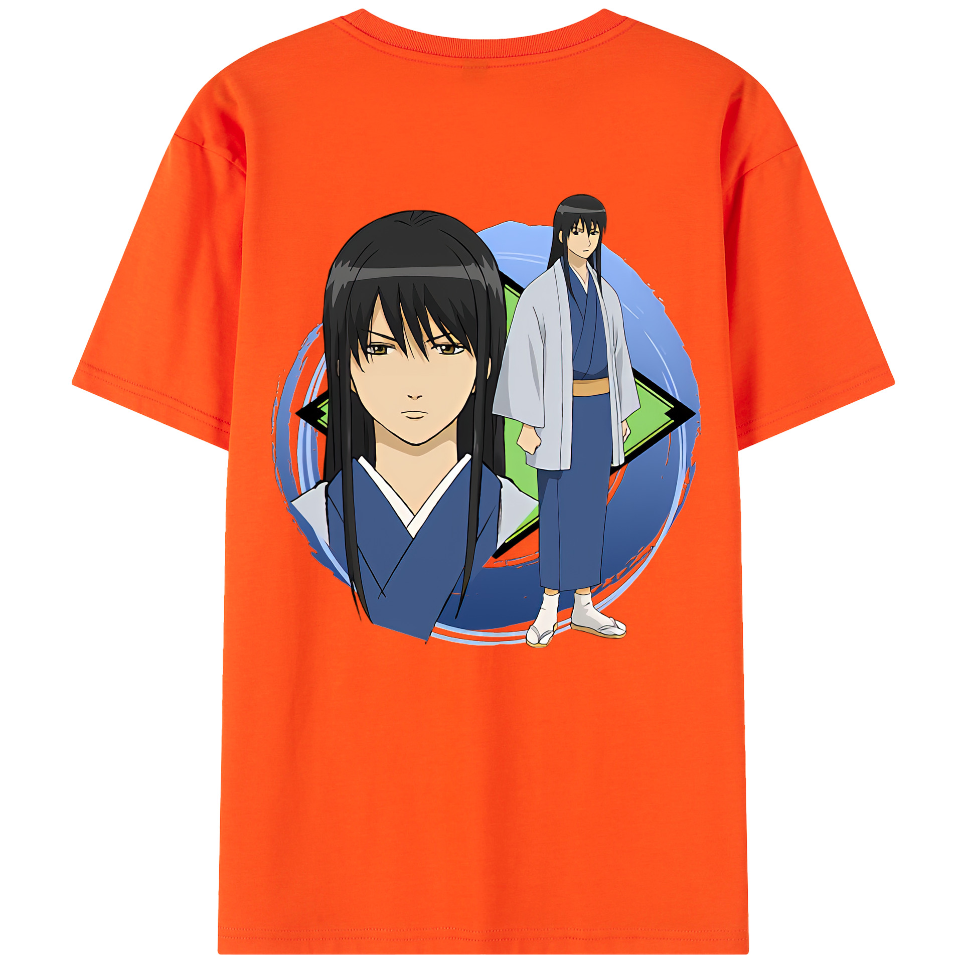 （画像用） ぎんたま 坂田銀時（さかたぎんとき） 神楽 志村新八（しむら しんぱち） GINTAMA Sakata Gintoki Kagura Shimura Shinpachi 綿100％半袖Tシャツ（背面プリント）