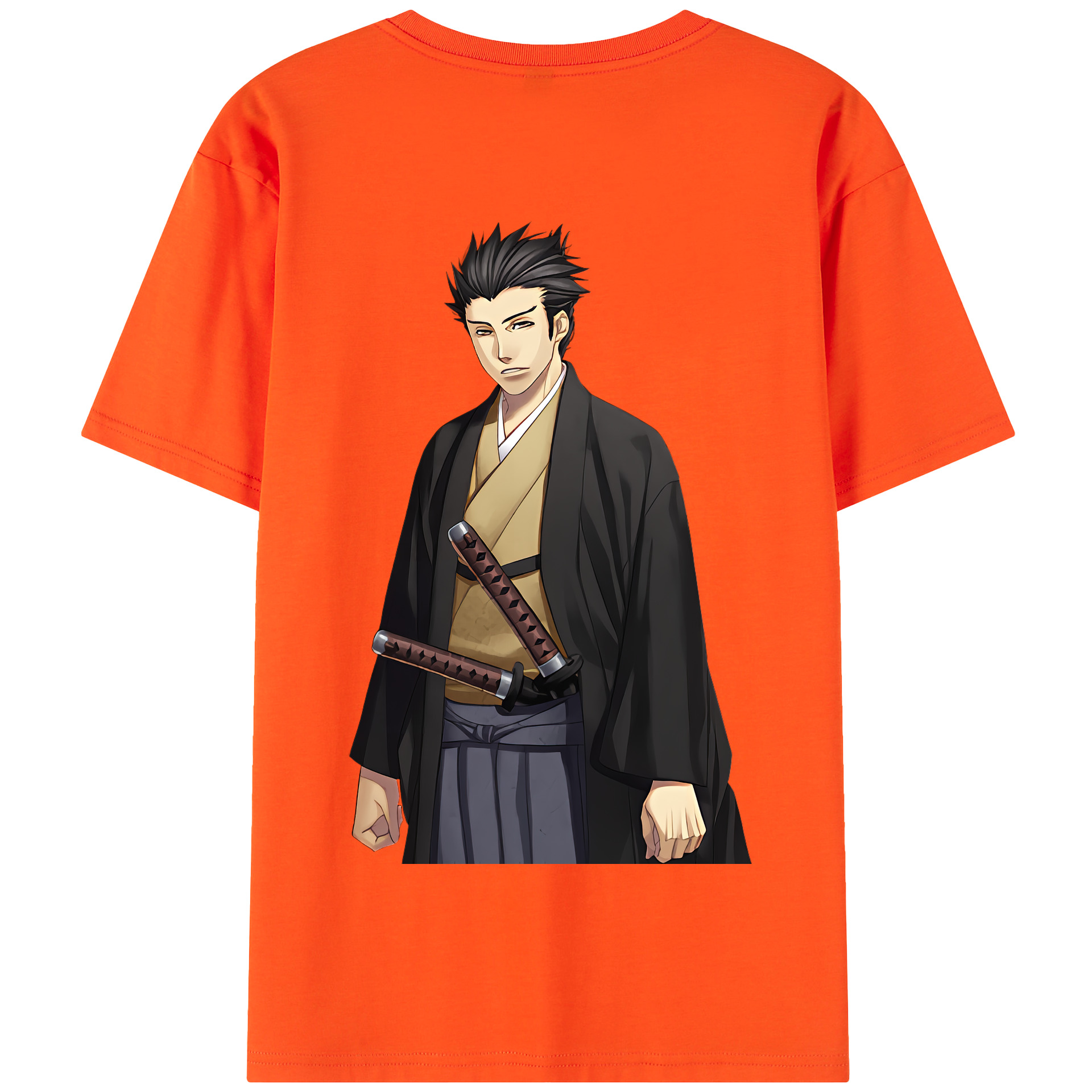 （画像用） ぎんたま 坂田銀時（さかたぎんとき） 神楽 志村新八（しむら しんぱち） GINTAMA Sakata Gintoki Kagura Shimura Shinpachi 綿100％半袖Tシャツ（背面プリント）