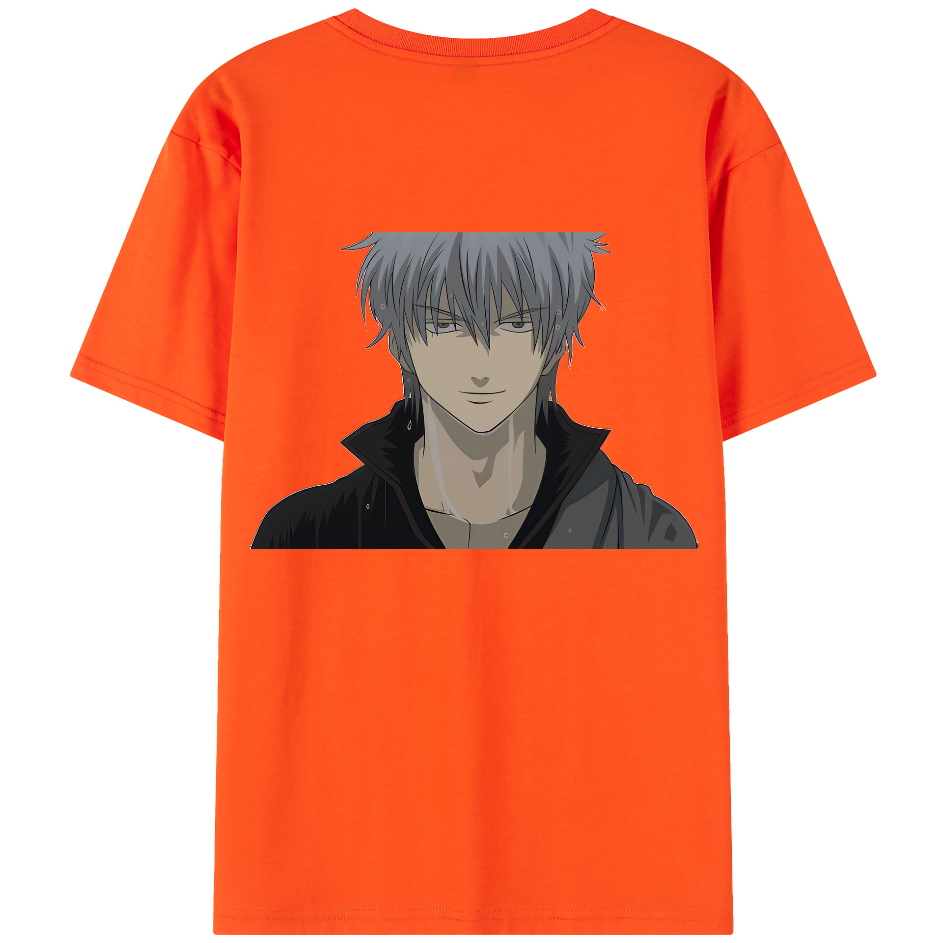 （画像用） ぎんたま 坂田銀時（さかたぎんとき） 神楽 志村新八（しむら しんぱち） GINTAMA Sakata Gintoki Kagura Shimura Shinpachi 綿100％半袖Tシャツ（背面プリント）