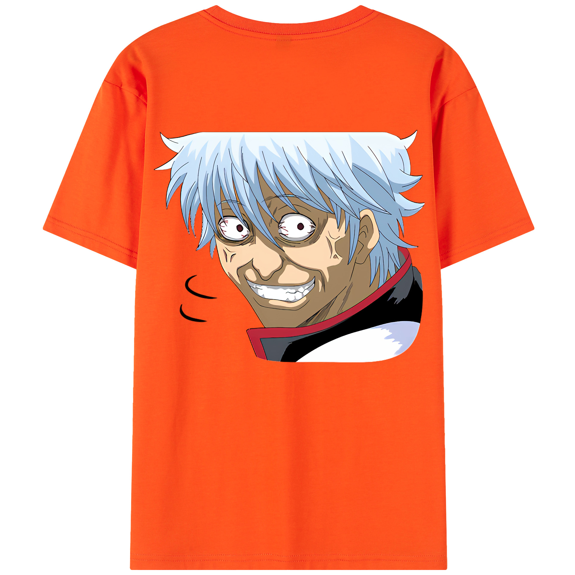 （画像用） ぎんたま 坂田銀時（さかたぎんとき） 神楽 志村新八（しむら しんぱち） GINTAMA Sakata Gintoki Kagura Shimura Shinpachi 綿100％半袖Tシャツ（背面プリント）
