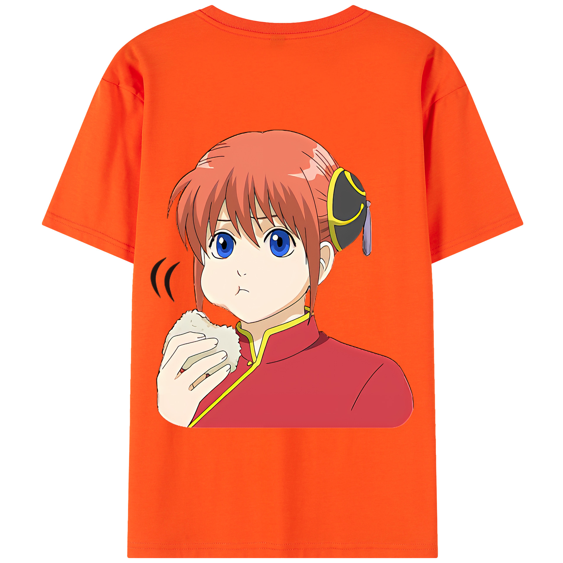 （画像用） ぎんたま 坂田銀時（さかたぎんとき） 神楽 志村新八（しむら しんぱち） GINTAMA Sakata Gintoki Kagura Shimura Shinpachi 綿100％半袖Tシャツ（背面プリント）