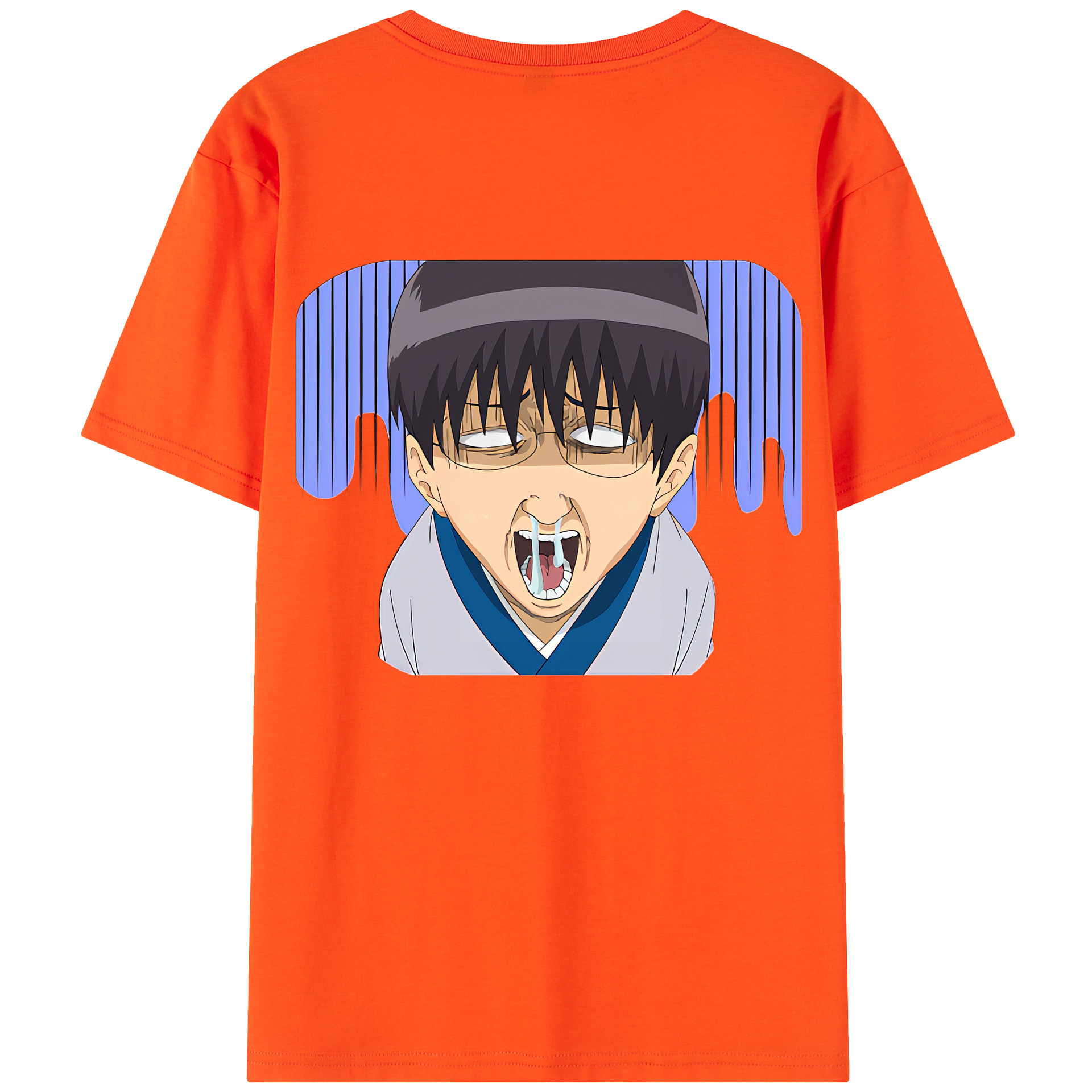 （画像用） ぎんたま 坂田銀時（さかたぎんとき） 神楽 志村新八（しむら しんぱち） GINTAMA Sakata Gintoki Kagura Shimura Shinpachi 綿100％半袖Tシャツ（背面プリント）