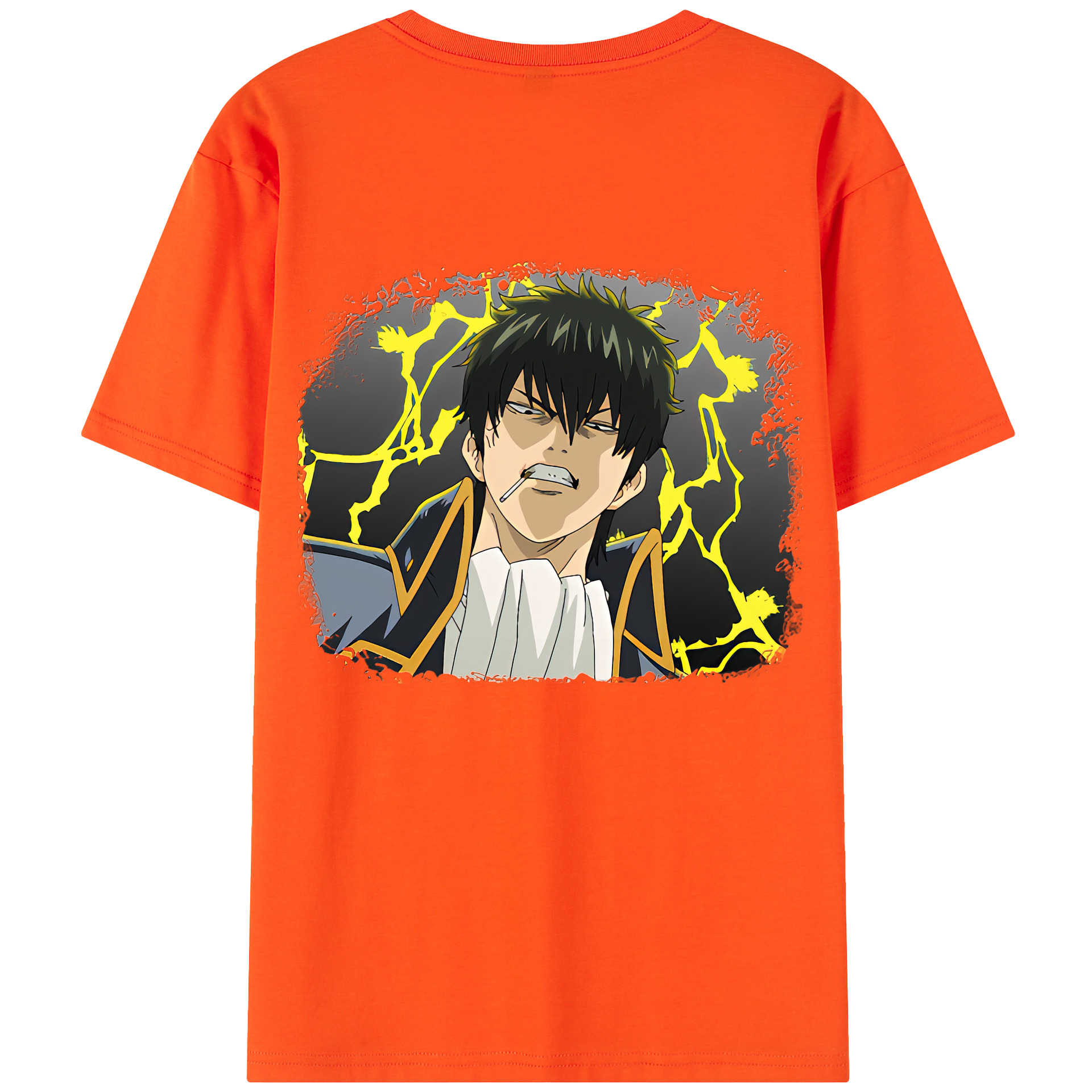 （画像用） ぎんたま 坂田銀時（さかたぎんとき） 神楽 志村新八（しむら しんぱち） GINTAMA Sakata Gintoki Kagura Shimura Shinpachi 綿100％半袖Tシャツ（背面プリント）