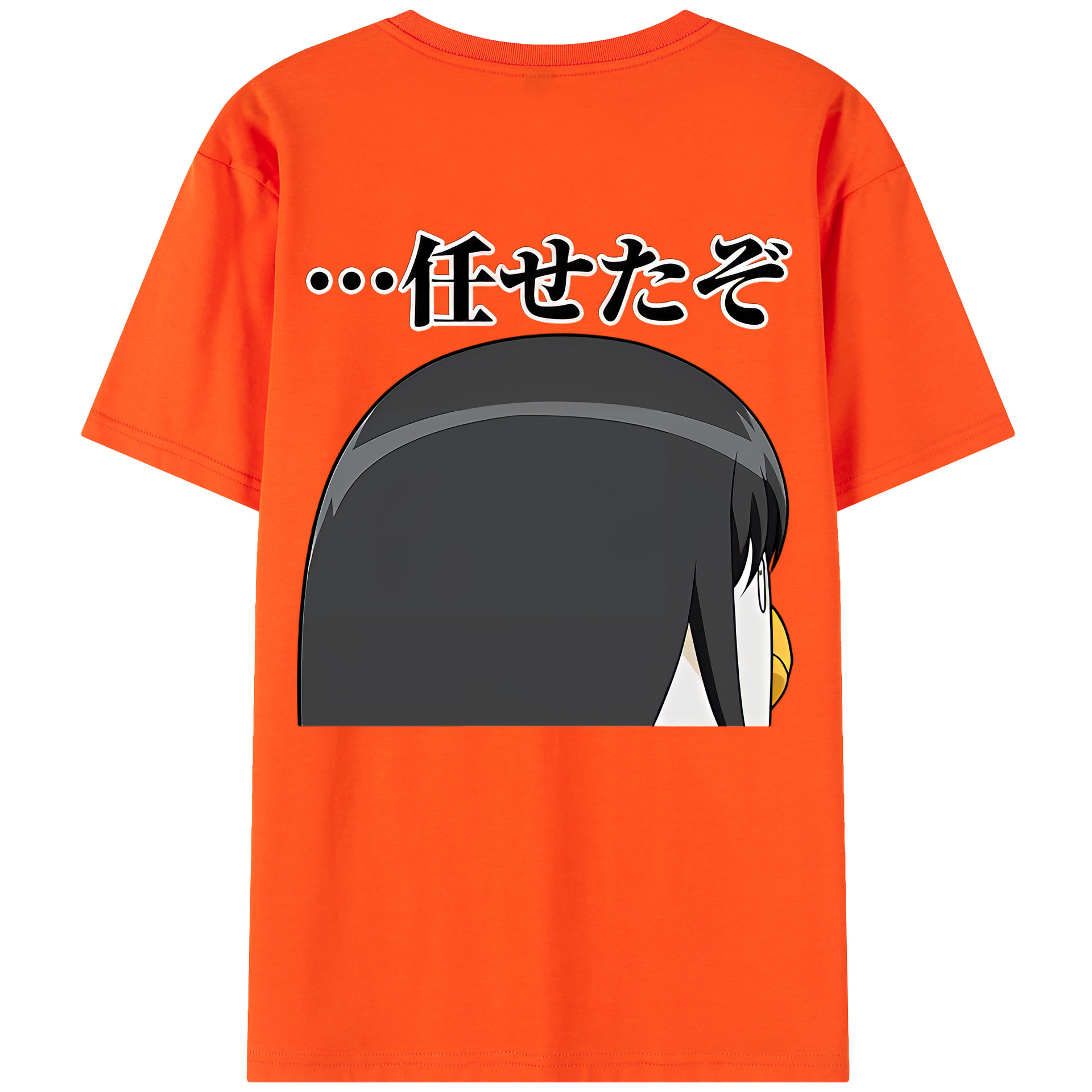 （画像用） ぎんたま 坂田銀時（さかたぎんとき） 神楽 志村新八（しむら しんぱち） GINTAMA Sakata Gintoki Kagura Shimura Shinpachi 綿100％半袖Tシャツ（背面プリント）