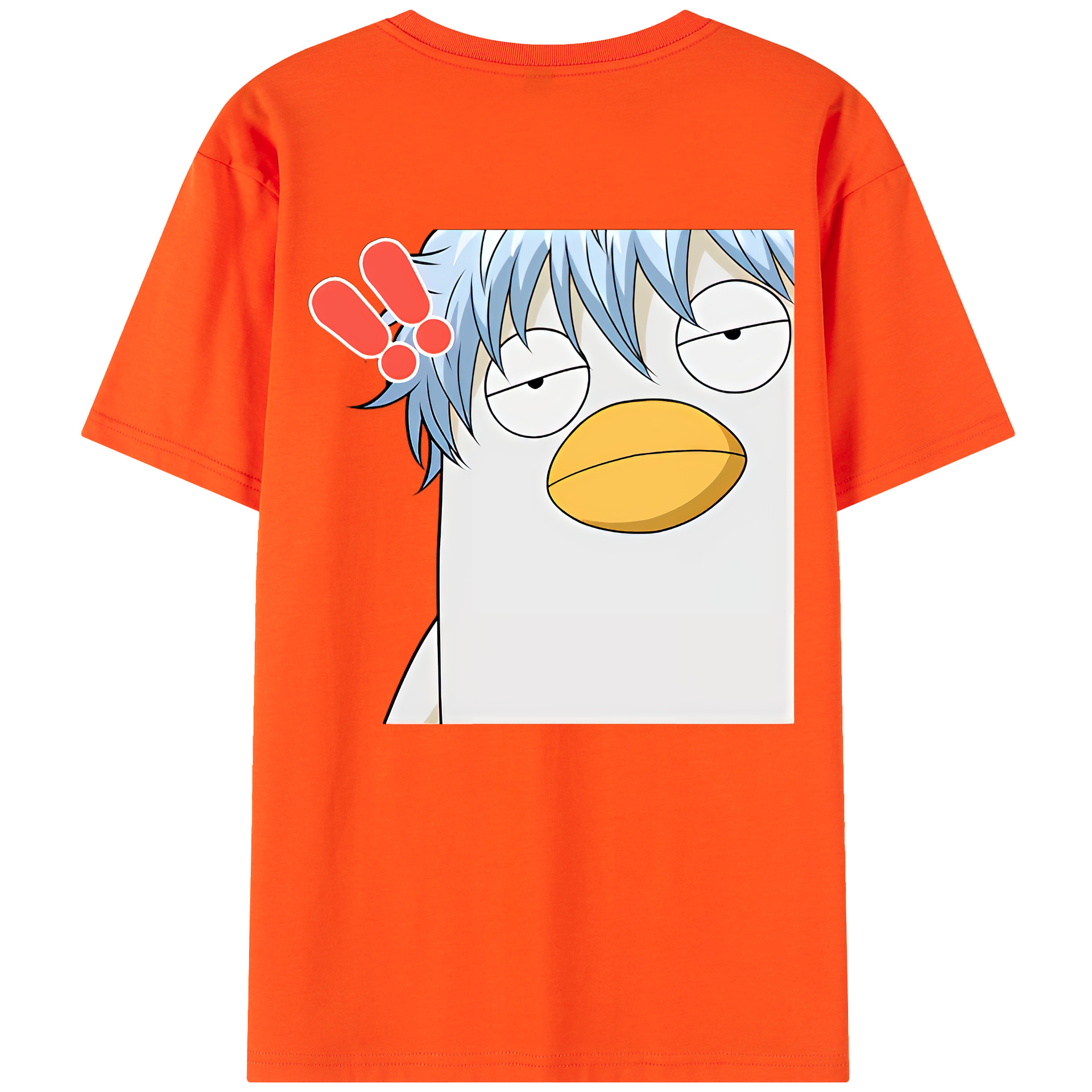 （画像用） ぎんたま 坂田銀時（さかたぎんとき） 神楽 志村新八（しむら しんぱち） GINTAMA Sakata Gintoki Kagura Shimura Shinpachi 綿100％半袖Tシャツ（背面プリント）