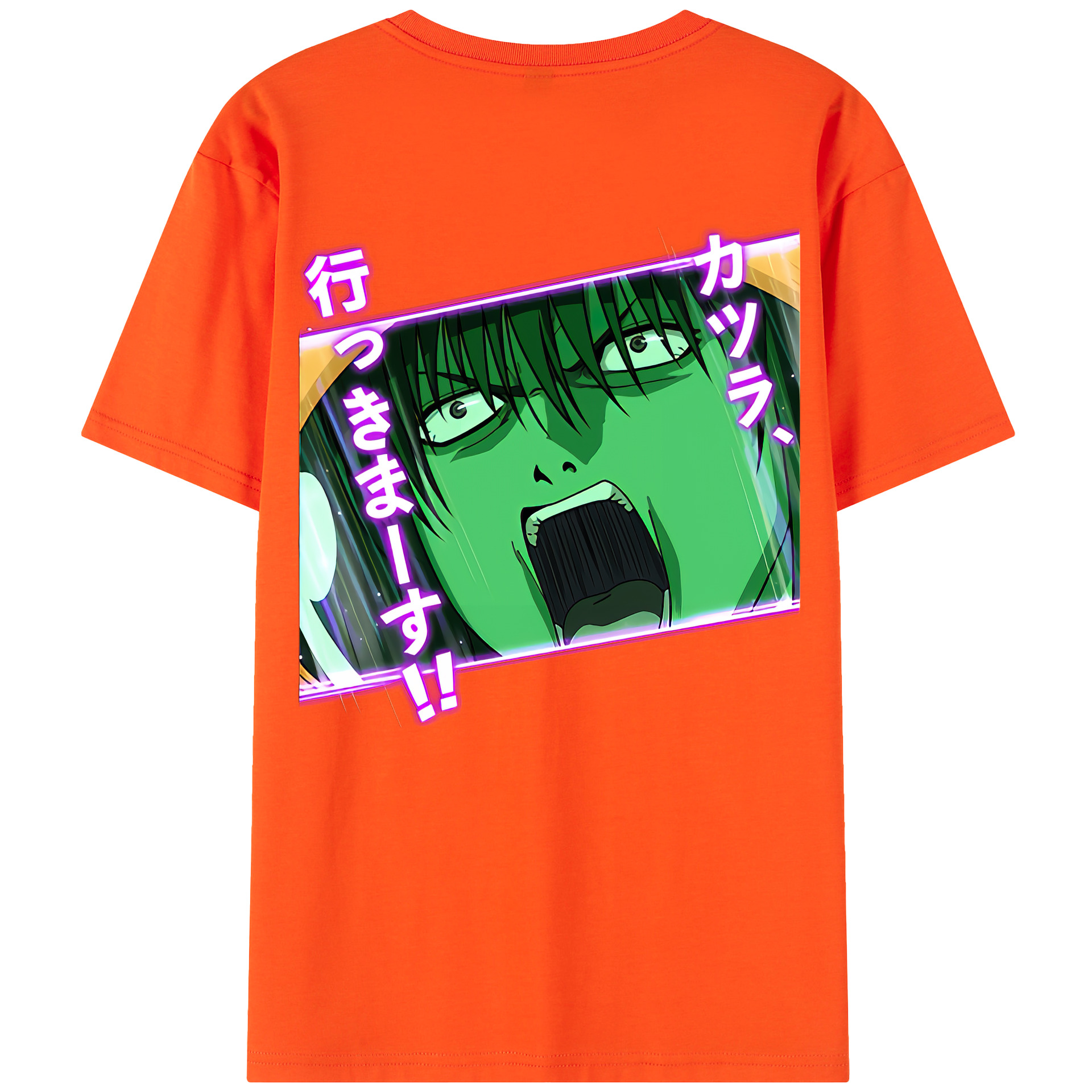 （画像用） ぎんたま 坂田銀時（さかたぎんとき） 神楽 志村新八（しむら しんぱち） GINTAMA Sakata Gintoki Kagura Shimura Shinpachi 綿100％半袖Tシャツ（背面プリント）