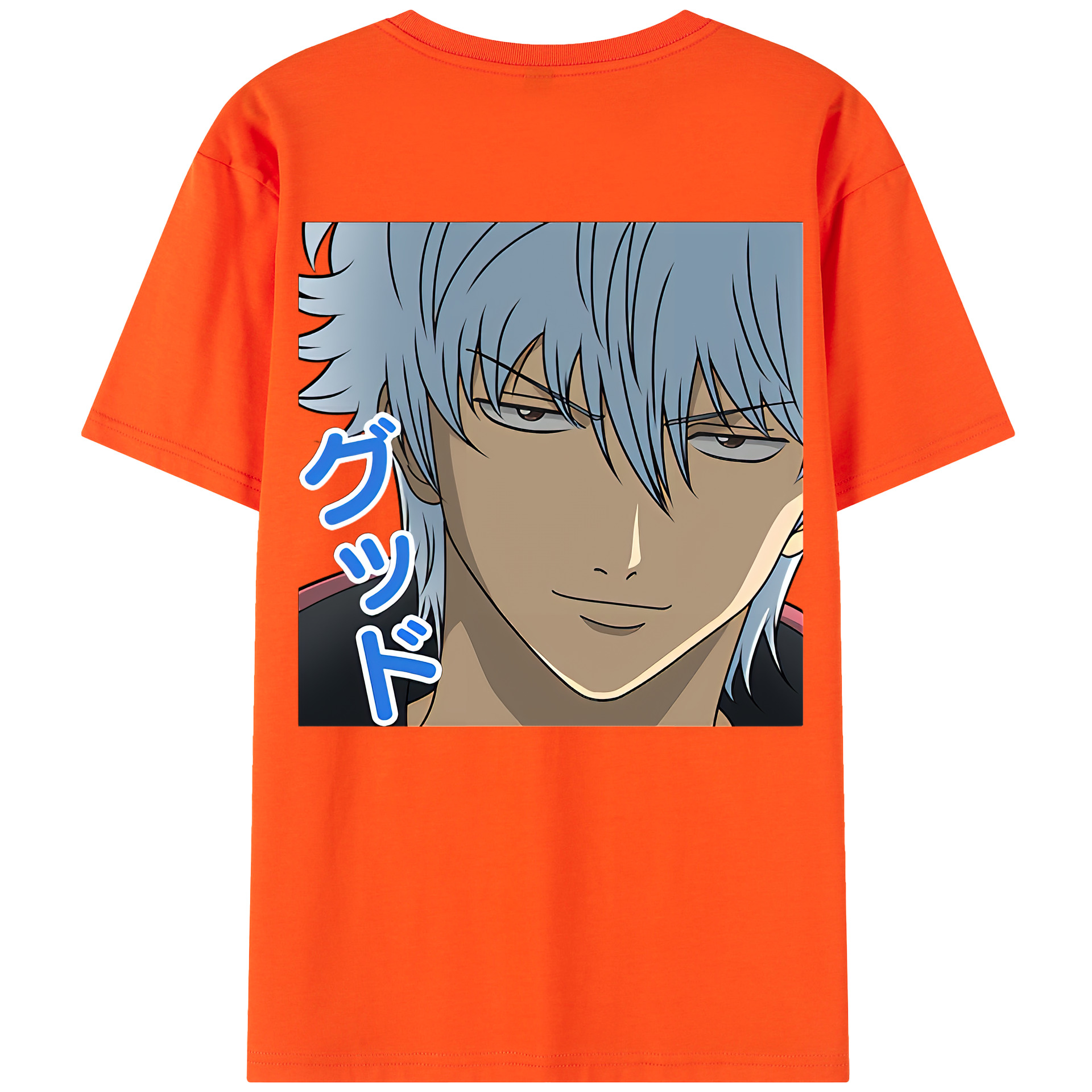 （画像用） ぎんたま 坂田銀時（さかたぎんとき） 神楽 志村新八（しむら しんぱち） GINTAMA Sakata Gintoki Kagura Shimura Shinpachi 綿100％半袖Tシャツ（背面プリント）