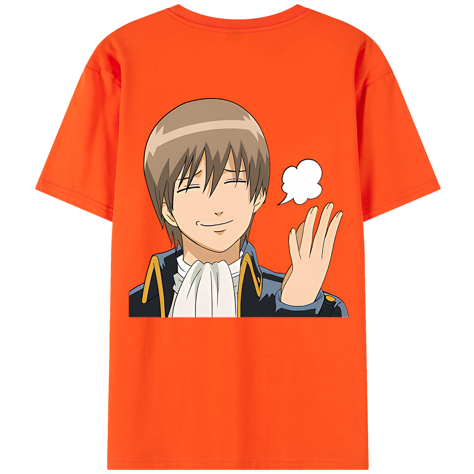 （画像用） ぎんたま 坂田銀時（さかたぎんとき） 神楽 志村新八（しむら しんぱち） GINTAMA Sakata Gintoki Kagura Shimura Shinpachi 綿100％半袖Tシャツ（背面プリント）