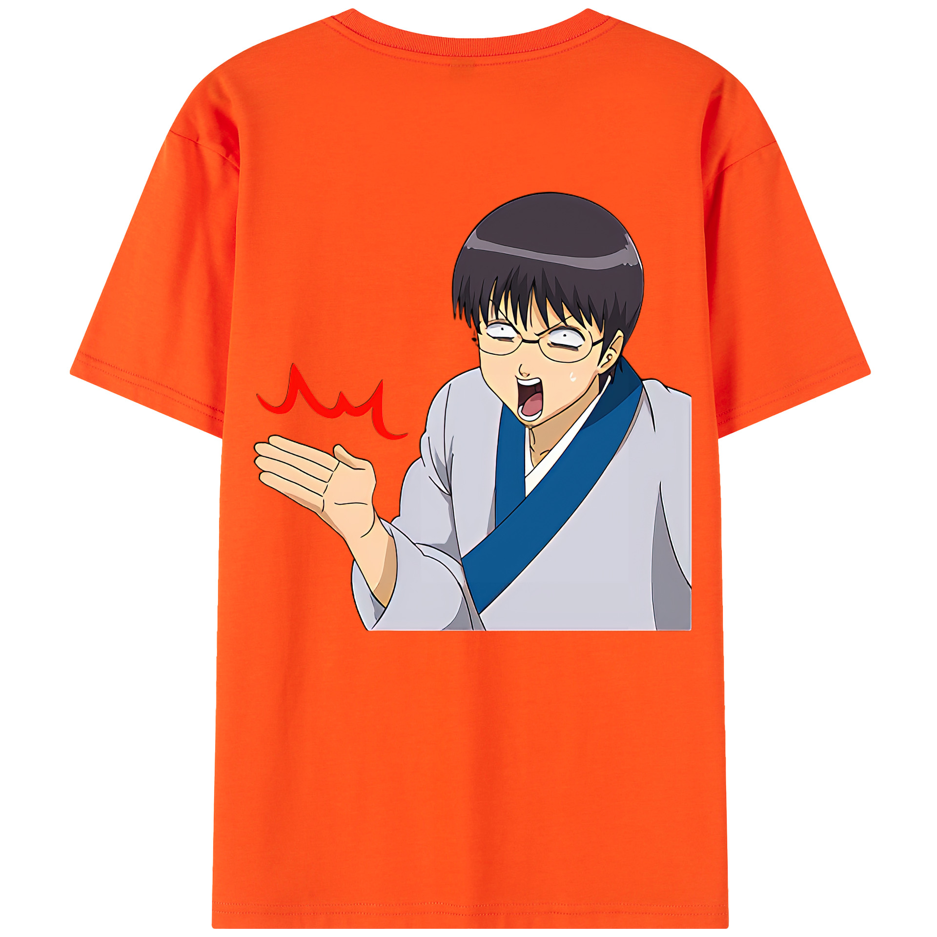 （画像用） ぎんたま 坂田銀時（さかたぎんとき） 神楽 志村新八（しむら しんぱち） GINTAMA Sakata Gintoki Kagura Shimura Shinpachi 綿100％半袖Tシャツ（背面プリント）