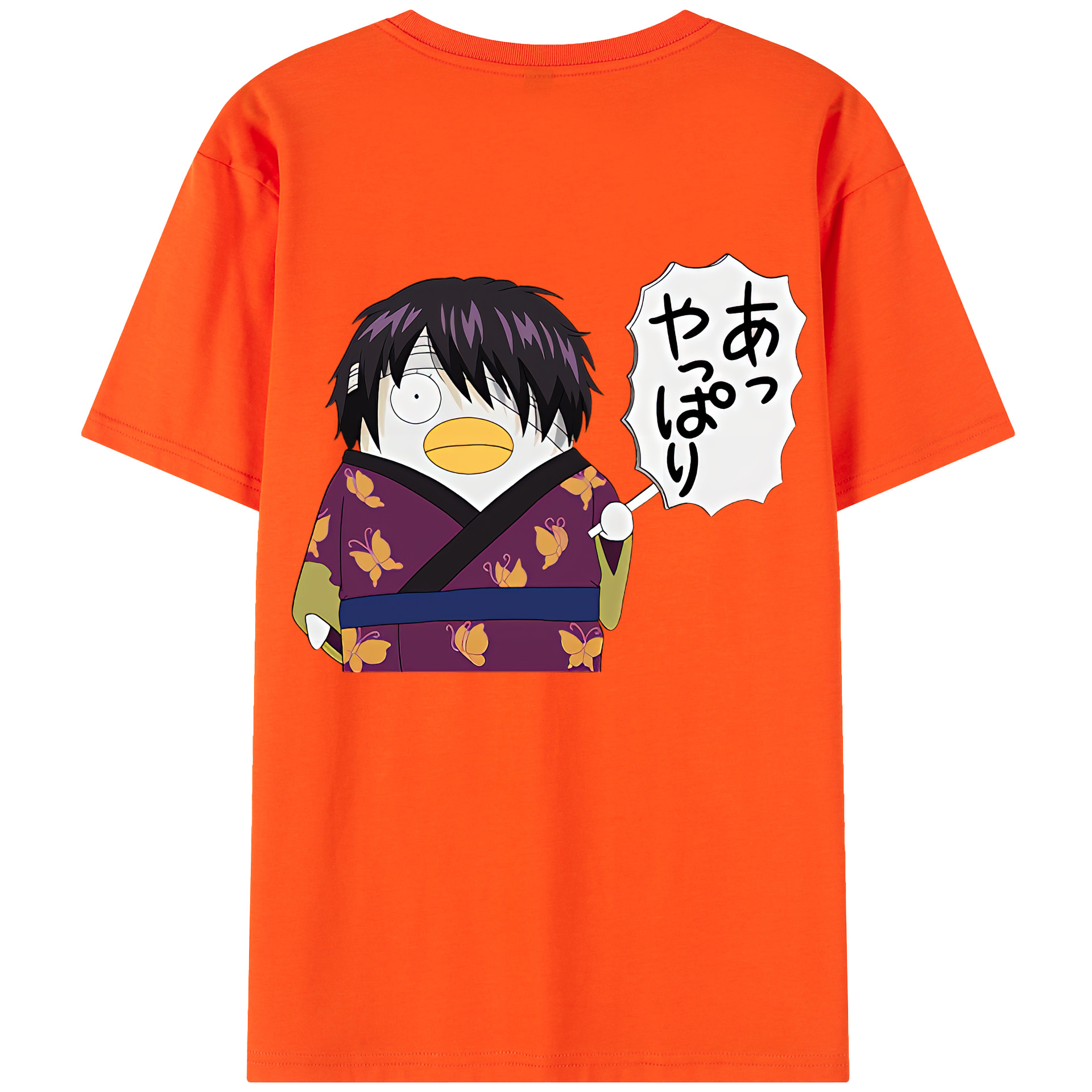 （画像用） ぎんたま 坂田銀時（さかたぎんとき） 神楽 志村新八（しむら しんぱち） GINTAMA Sakata Gintoki Kagura Shimura Shinpachi 綿100％半袖Tシャツ（背面プリント）