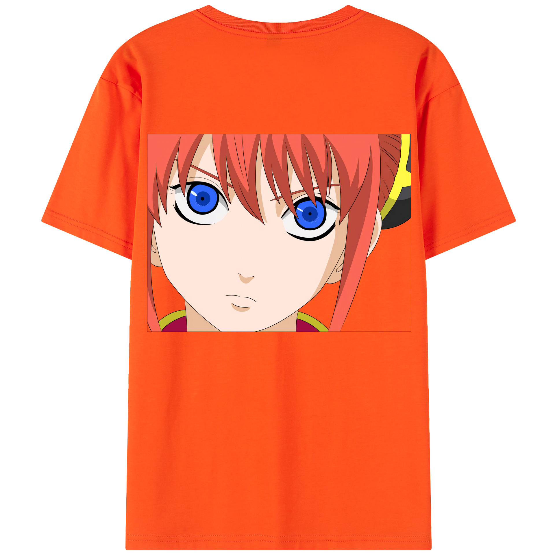 （画像用） ぎんたま 坂田銀時（さかたぎんとき） 神楽 志村新八（しむら しんぱち） GINTAMA Sakata Gintoki Kagura Shimura Shinpachi 綿100％半袖Tシャツ（背面プリント）