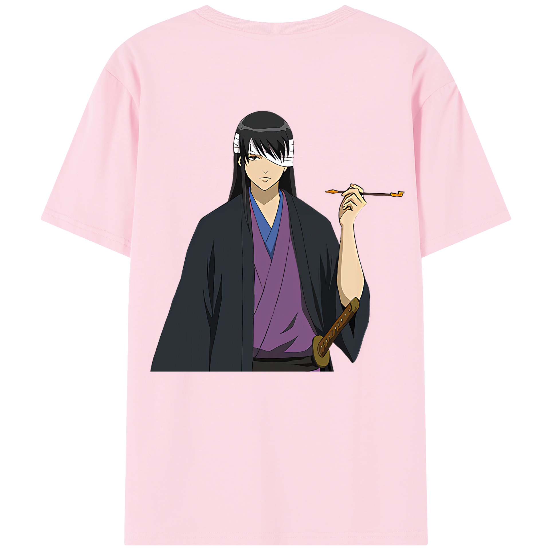 （画像用） ぎんたま 坂田銀時（さかたぎんとき） 神楽 志村新八（しむら しんぱち） GINTAMA Sakata Gintoki Kagura Shimura Shinpachi 綿100％半袖Tシャツ（背面プリント）