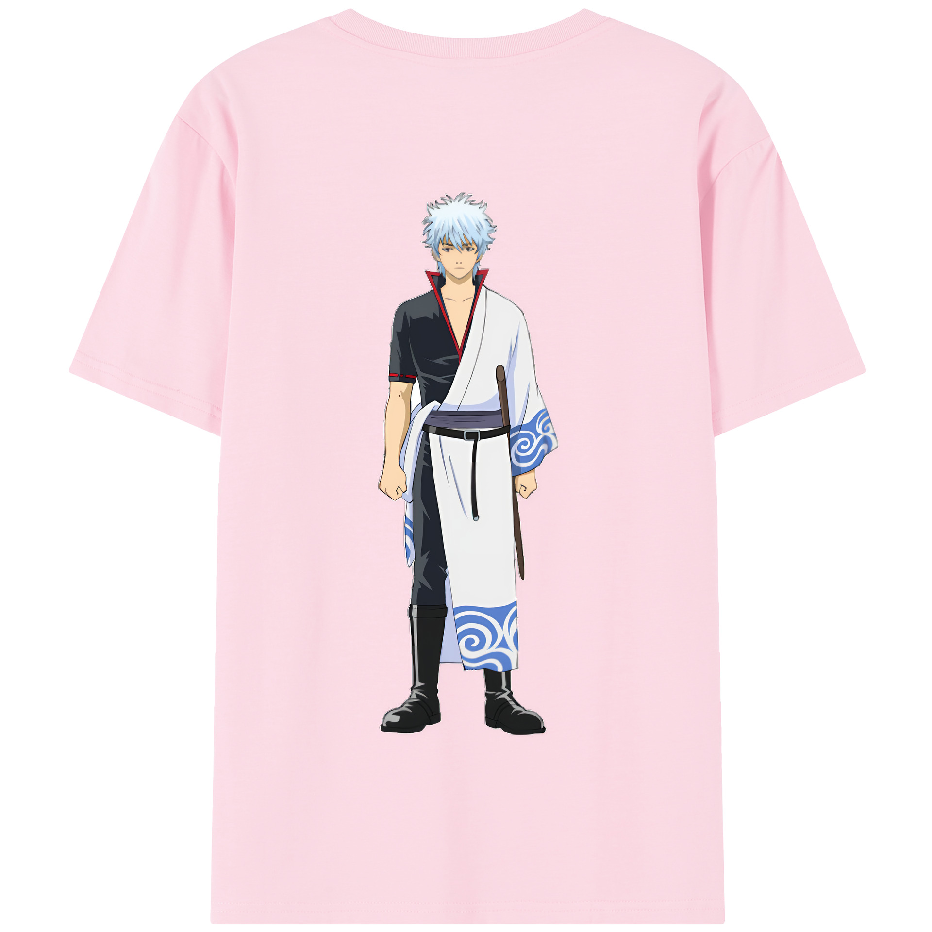 （画像用） ぎんたま 坂田銀時（さかたぎんとき） 神楽 志村新八（しむら しんぱち） GINTAMA Sakata Gintoki Kagura Shimura Shinpachi 綿100％半袖Tシャツ（背面プリント）