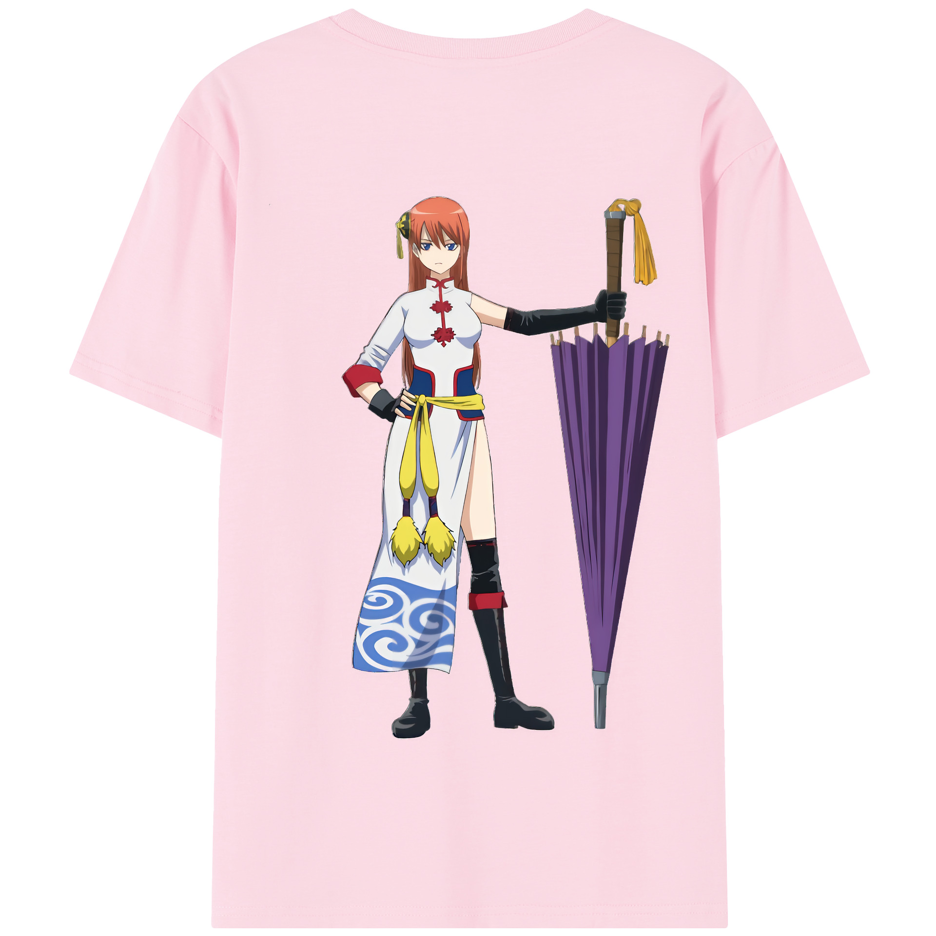 （画像用） ぎんたま 坂田銀時（さかたぎんとき） 神楽 志村新八（しむら しんぱち） GINTAMA Sakata Gintoki Kagura Shimura Shinpachi 綿100％半袖Tシャツ（背面プリント）