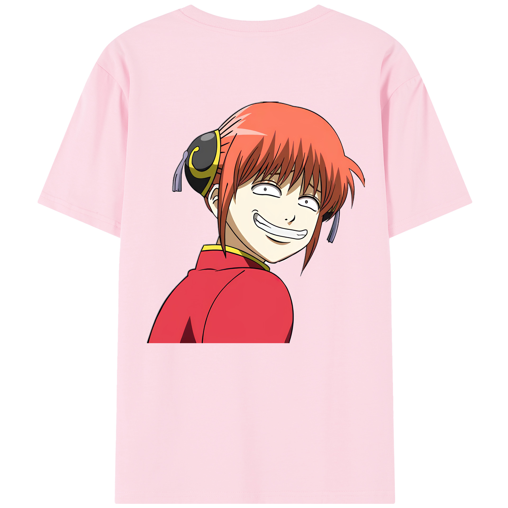 （画像用） ぎんたま 坂田銀時（さかたぎんとき） 神楽 志村新八（しむら しんぱち） GINTAMA Sakata Gintoki Kagura Shimura Shinpachi 綿100％半袖Tシャツ（背面プリント）