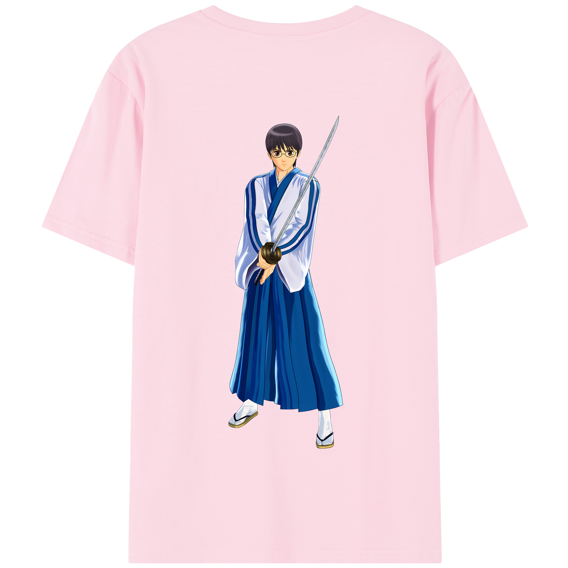 （画像用） ぎんたま 坂田銀時（さかたぎんとき） 神楽 志村新八（しむら しんぱち） GINTAMA Sakata Gintoki Kagura Shimura Shinpachi 綿100％半袖Tシャツ（背面プリント）