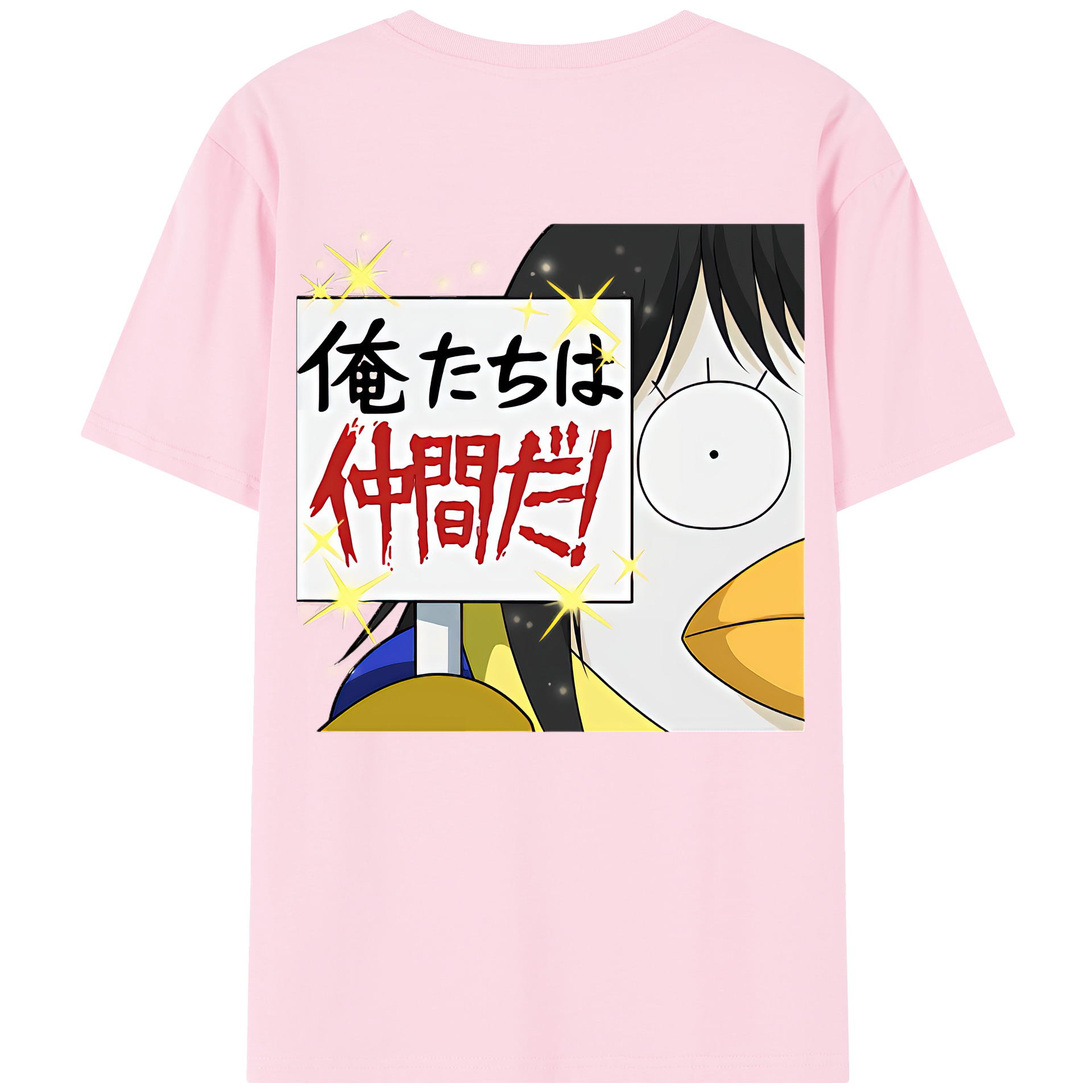 （画像用） ぎんたま 坂田銀時（さかたぎんとき） 神楽 志村新八（しむら しんぱち） GINTAMA Sakata Gintoki Kagura Shimura Shinpachi 綿100％半袖Tシャツ（背面プリント）