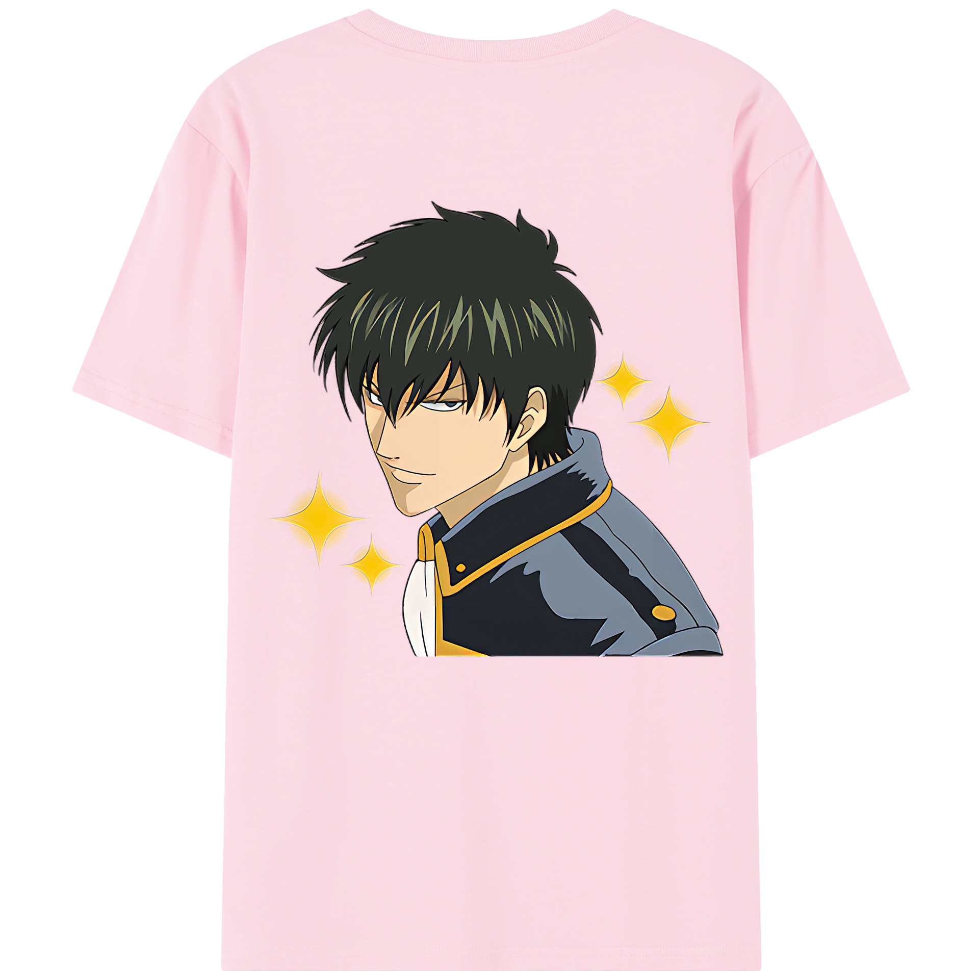 （画像用） ぎんたま 坂田銀時（さかたぎんとき） 神楽 志村新八（しむら しんぱち） GINTAMA Sakata Gintoki Kagura Shimura Shinpachi 綿100％半袖Tシャツ（背面プリント）
