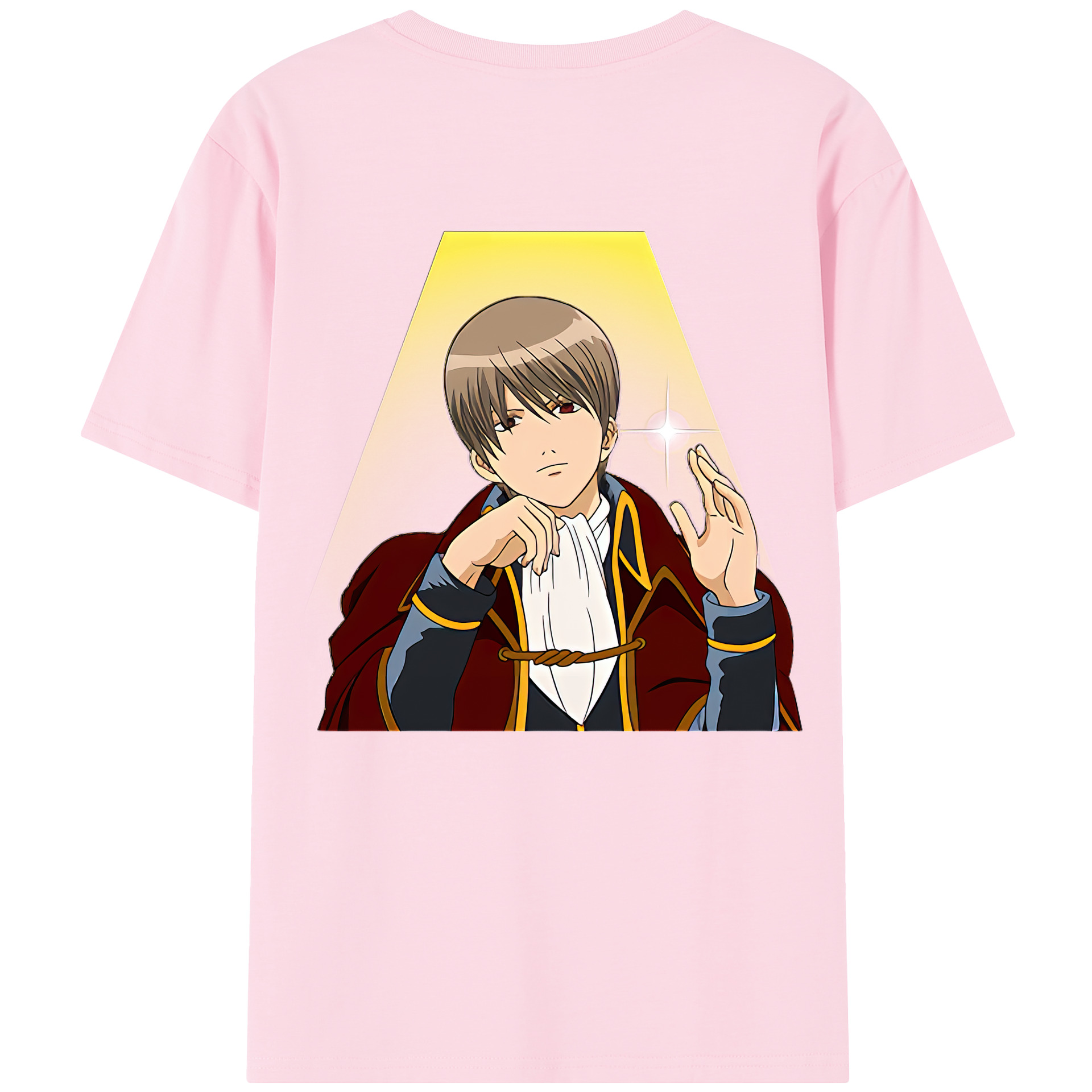 （画像用） ぎんたま 坂田銀時（さかたぎんとき） 神楽 志村新八（しむら しんぱち） GINTAMA Sakata Gintoki Kagura Shimura Shinpachi 綿100％半袖Tシャツ（背面プリント）