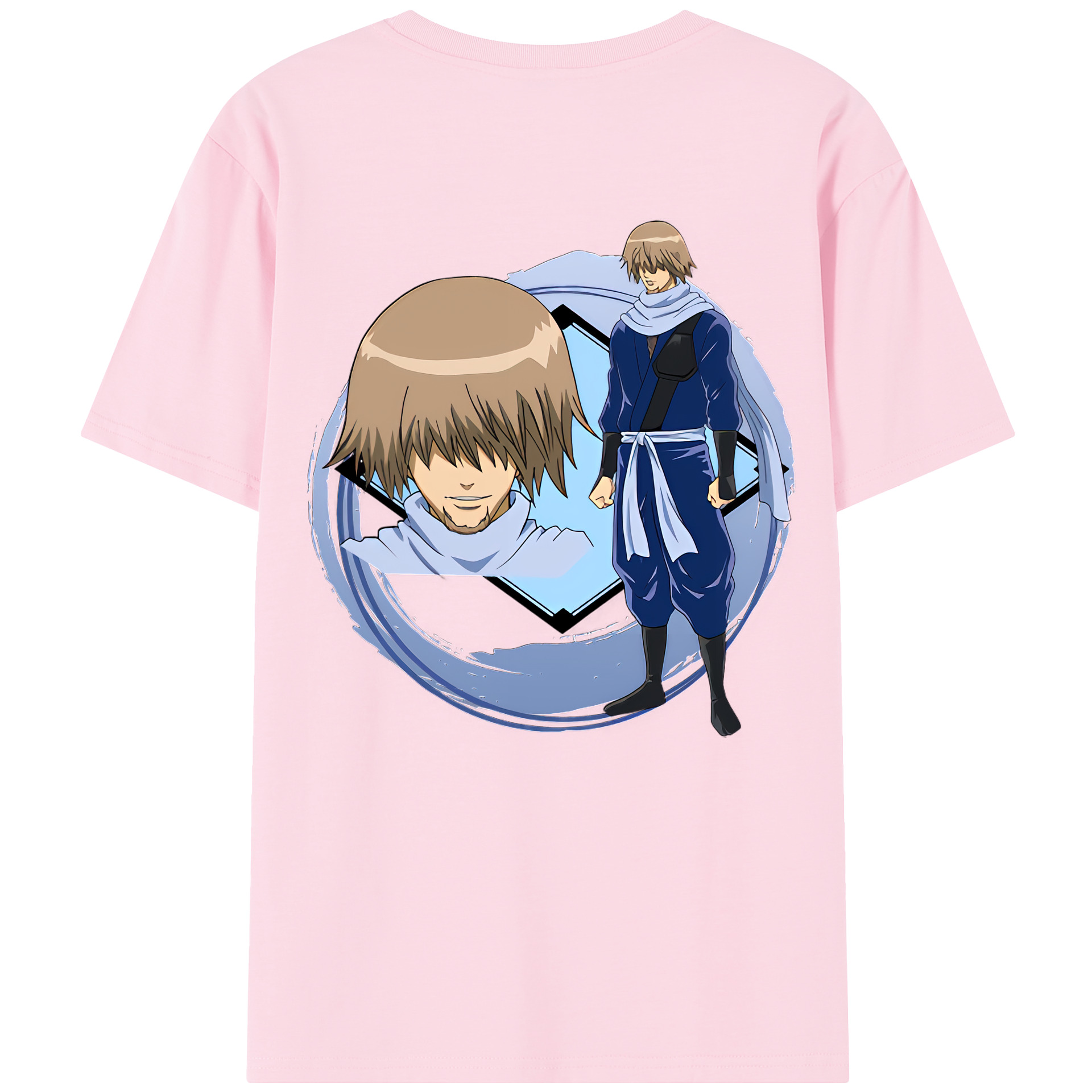 （画像用） ぎんたま 坂田銀時（さかたぎんとき） 神楽 志村新八（しむら しんぱち） GINTAMA Sakata Gintoki Kagura Shimura Shinpachi 綿100％半袖Tシャツ（背面プリント）