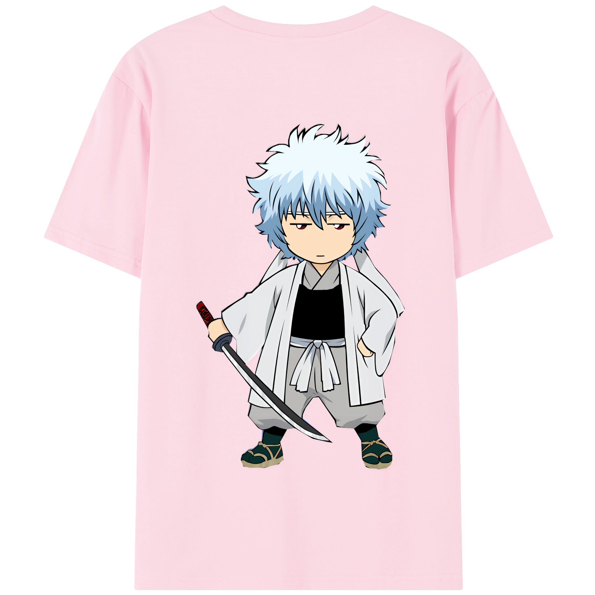 （画像用） ぎんたま 坂田銀時（さかたぎんとき） 神楽 志村新八（しむら しんぱち） GINTAMA Sakata Gintoki Kagura Shimura Shinpachi 綿100％半袖Tシャツ（背面プリント）