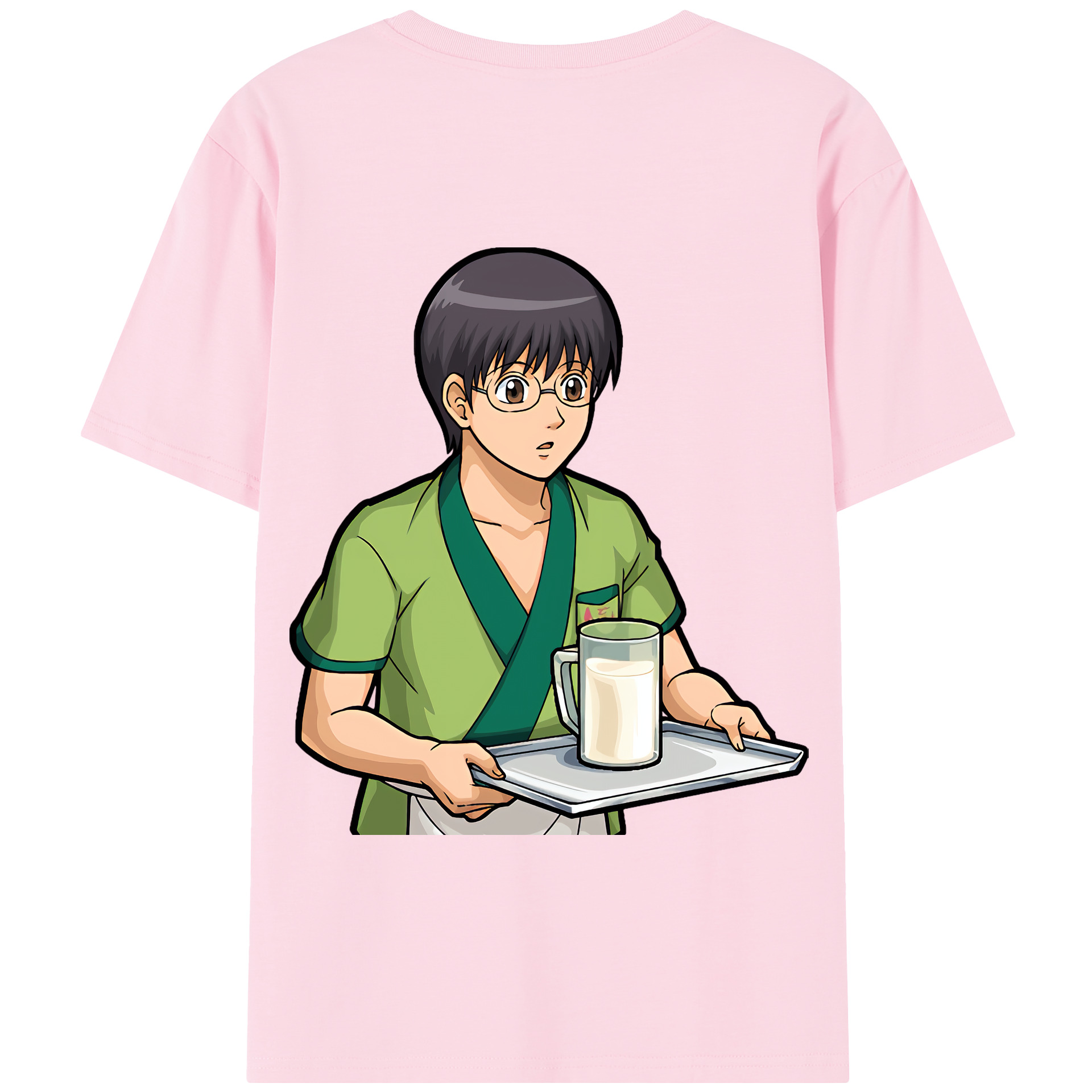 （画像用） ぎんたま 坂田銀時（さかたぎんとき） 神楽 志村新八（しむら しんぱち） GINTAMA Sakata Gintoki Kagura Shimura Shinpachi 綿100％半袖Tシャツ（背面プリント）