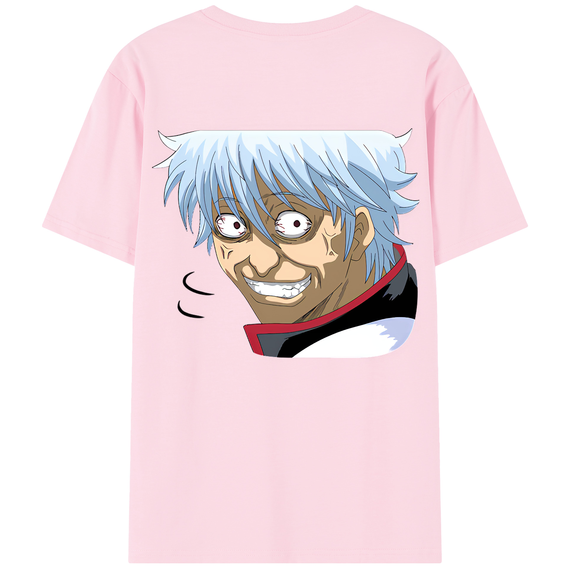 （画像用） ぎんたま 坂田銀時（さかたぎんとき） 神楽 志村新八（しむら しんぱち） GINTAMA Sakata Gintoki Kagura Shimura Shinpachi 綿100％半袖Tシャツ（背面プリント）
