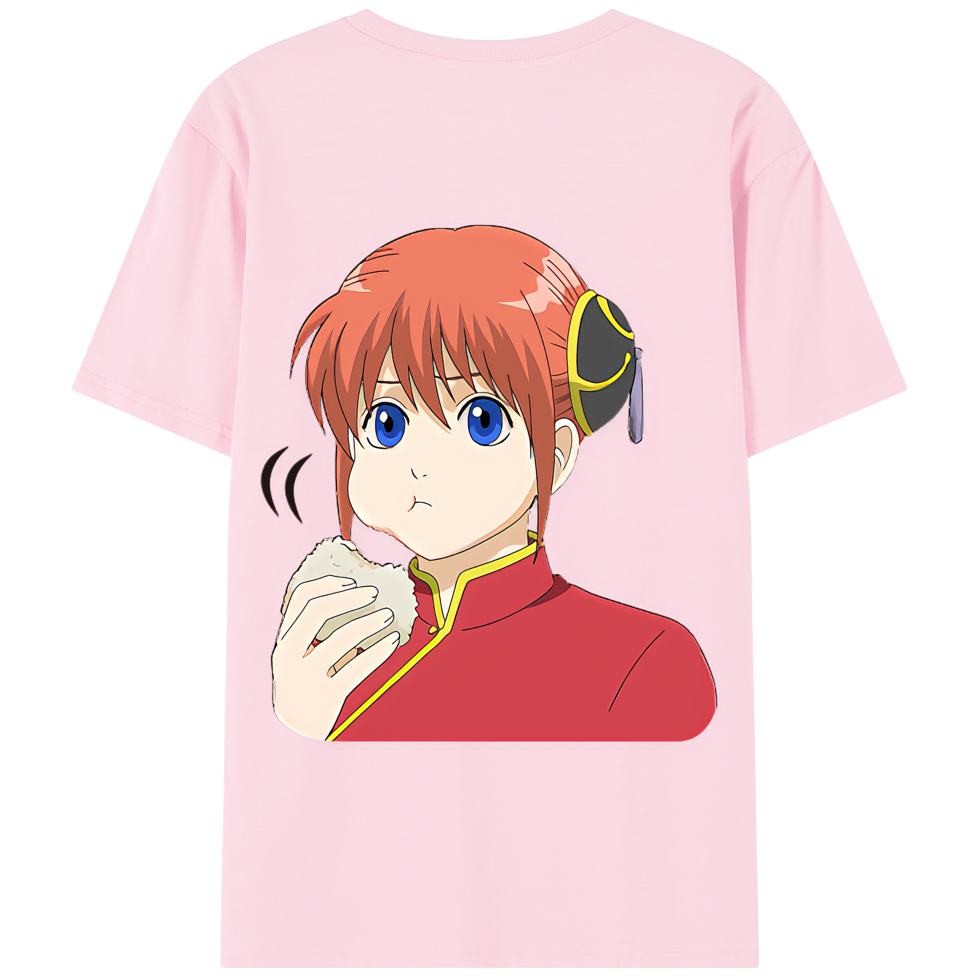 （画像用） ぎんたま 坂田銀時（さかたぎんとき） 神楽 志村新八（しむら しんぱち） GINTAMA Sakata Gintoki Kagura Shimura Shinpachi 綿100％半袖Tシャツ（背面プリント）
