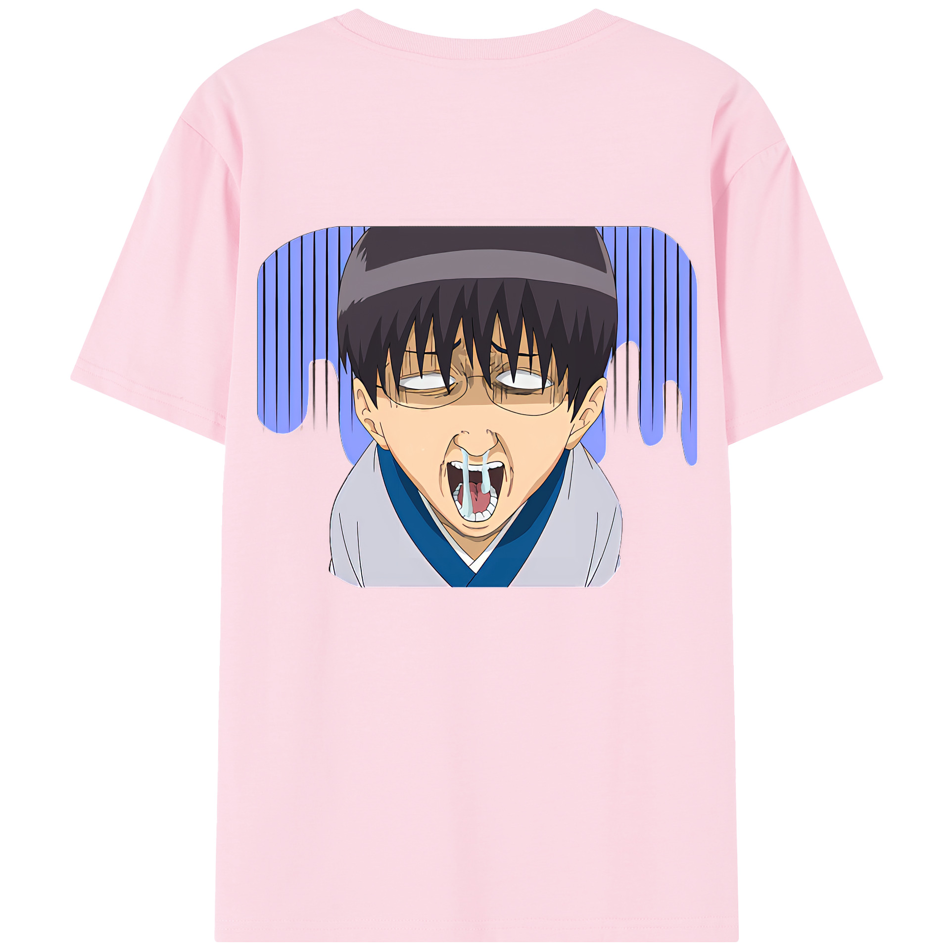 （画像用） ぎんたま 坂田銀時（さかたぎんとき） 神楽 志村新八（しむら しんぱち） GINTAMA Sakata Gintoki Kagura Shimura Shinpachi 綿100％半袖Tシャツ（背面プリント）