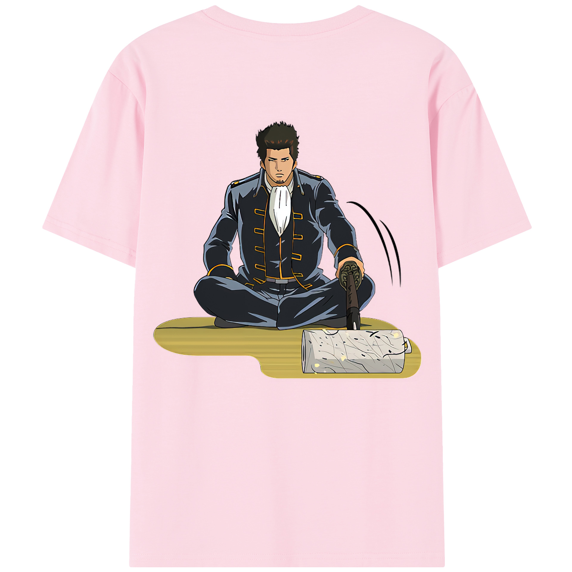 （画像用） ぎんたま 坂田銀時（さかたぎんとき） 神楽 志村新八（しむら しんぱち） GINTAMA Sakata Gintoki Kagura Shimura Shinpachi 綿100％半袖Tシャツ（背面プリント）