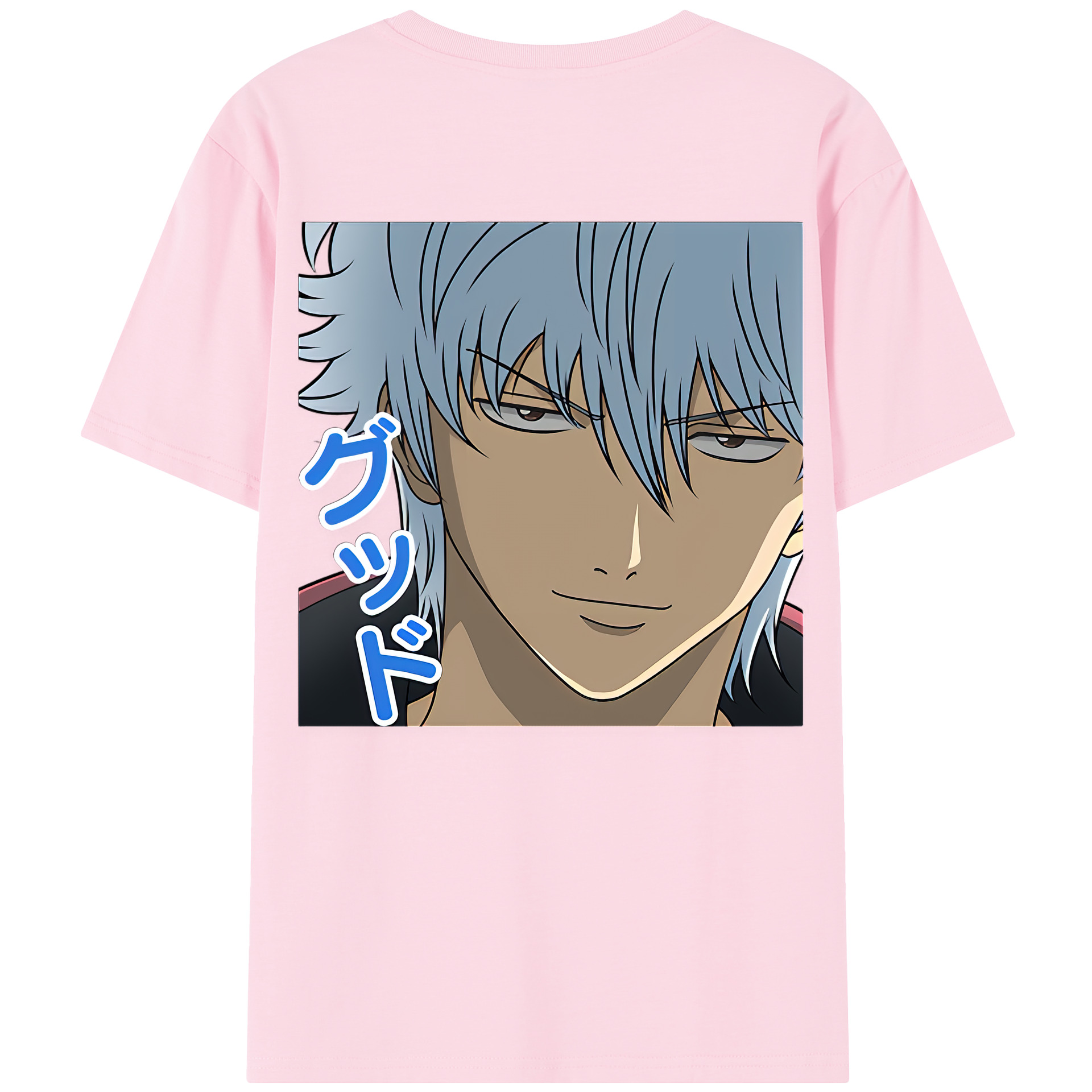 （画像用） ぎんたま 坂田銀時（さかたぎんとき） 神楽 志村新八（しむら しんぱち） GINTAMA Sakata Gintoki Kagura Shimura Shinpachi 綿100％半袖Tシャツ（背面プリント）