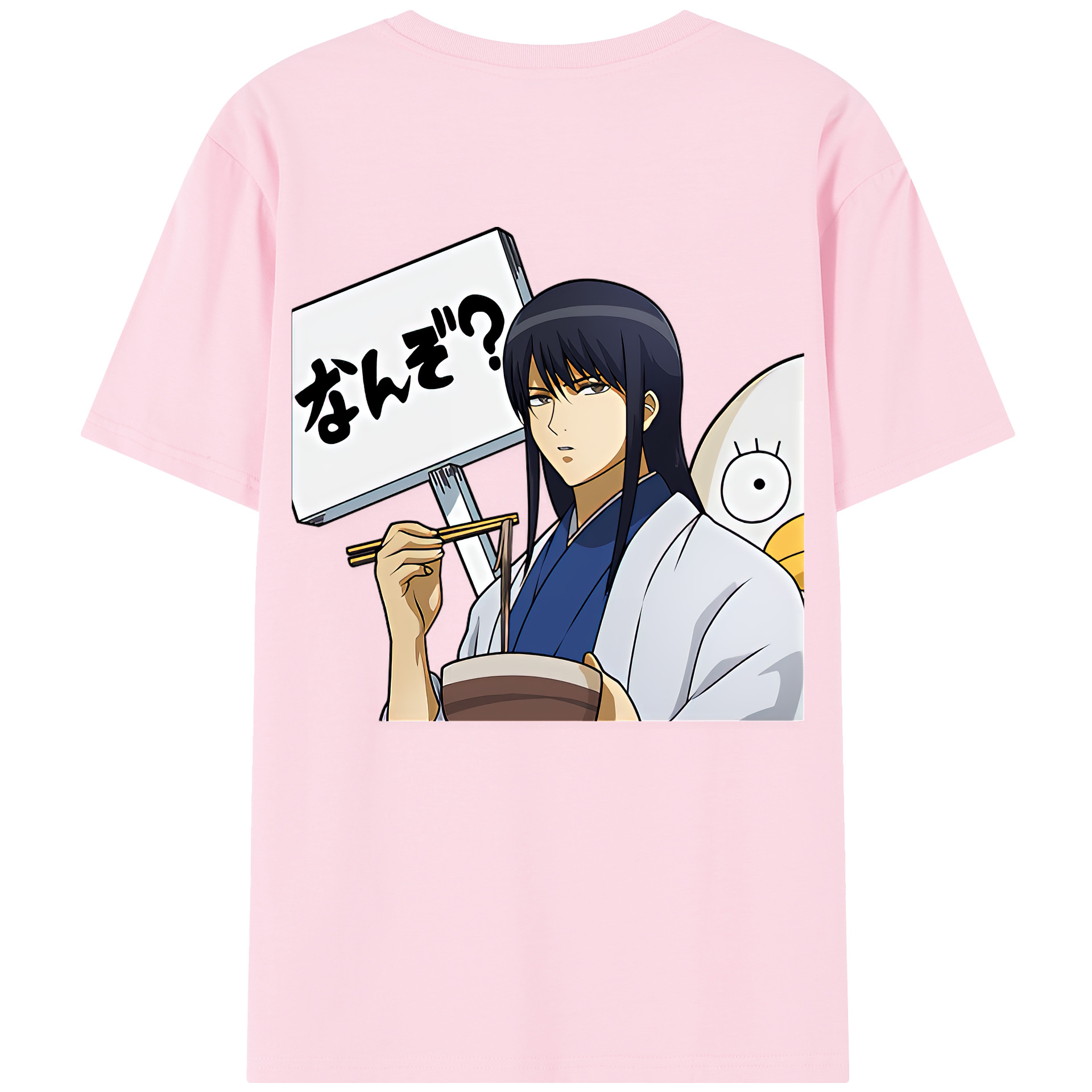 （画像用） ぎんたま 坂田銀時（さかたぎんとき） 神楽 志村新八（しむら しんぱち） GINTAMA Sakata Gintoki Kagura Shimura Shinpachi 綿100％半袖Tシャツ（背面プリント）