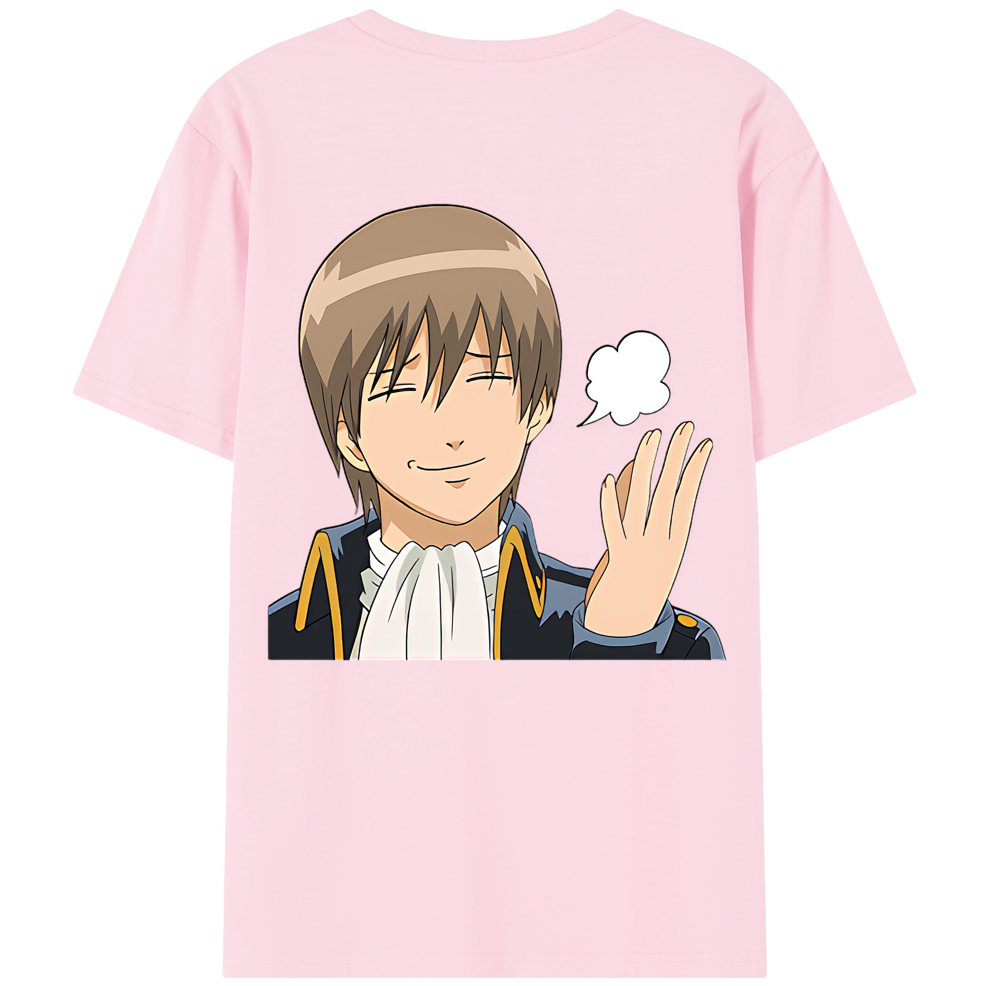 （画像用） ぎんたま 坂田銀時（さかたぎんとき） 神楽 志村新八（しむら しんぱち） GINTAMA Sakata Gintoki Kagura Shimura Shinpachi 綿100％半袖Tシャツ（背面プリント）