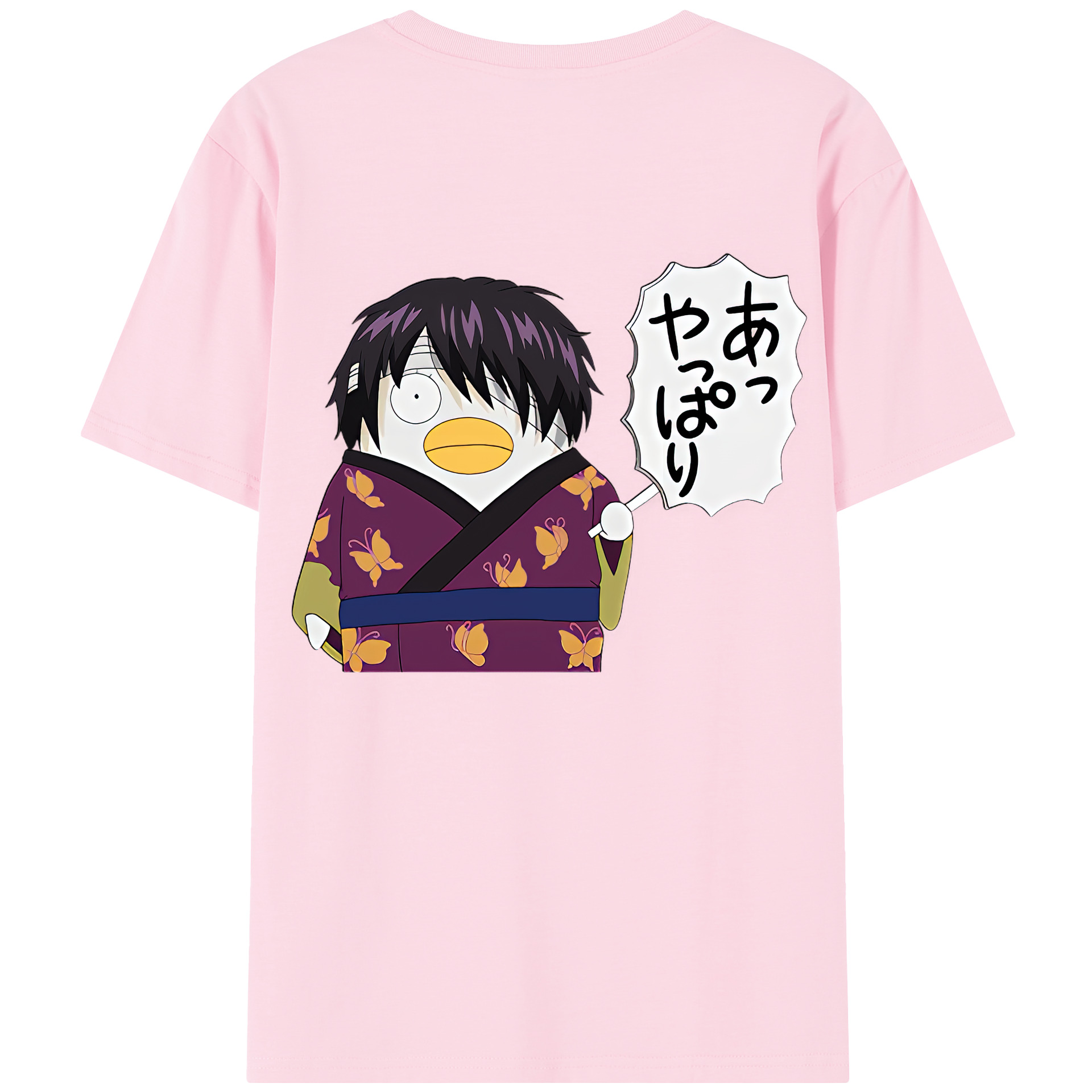 （画像用） ぎんたま 坂田銀時（さかたぎんとき） 神楽 志村新八（しむら しんぱち） GINTAMA Sakata Gintoki Kagura Shimura Shinpachi 綿100％半袖Tシャツ（背面プリント）