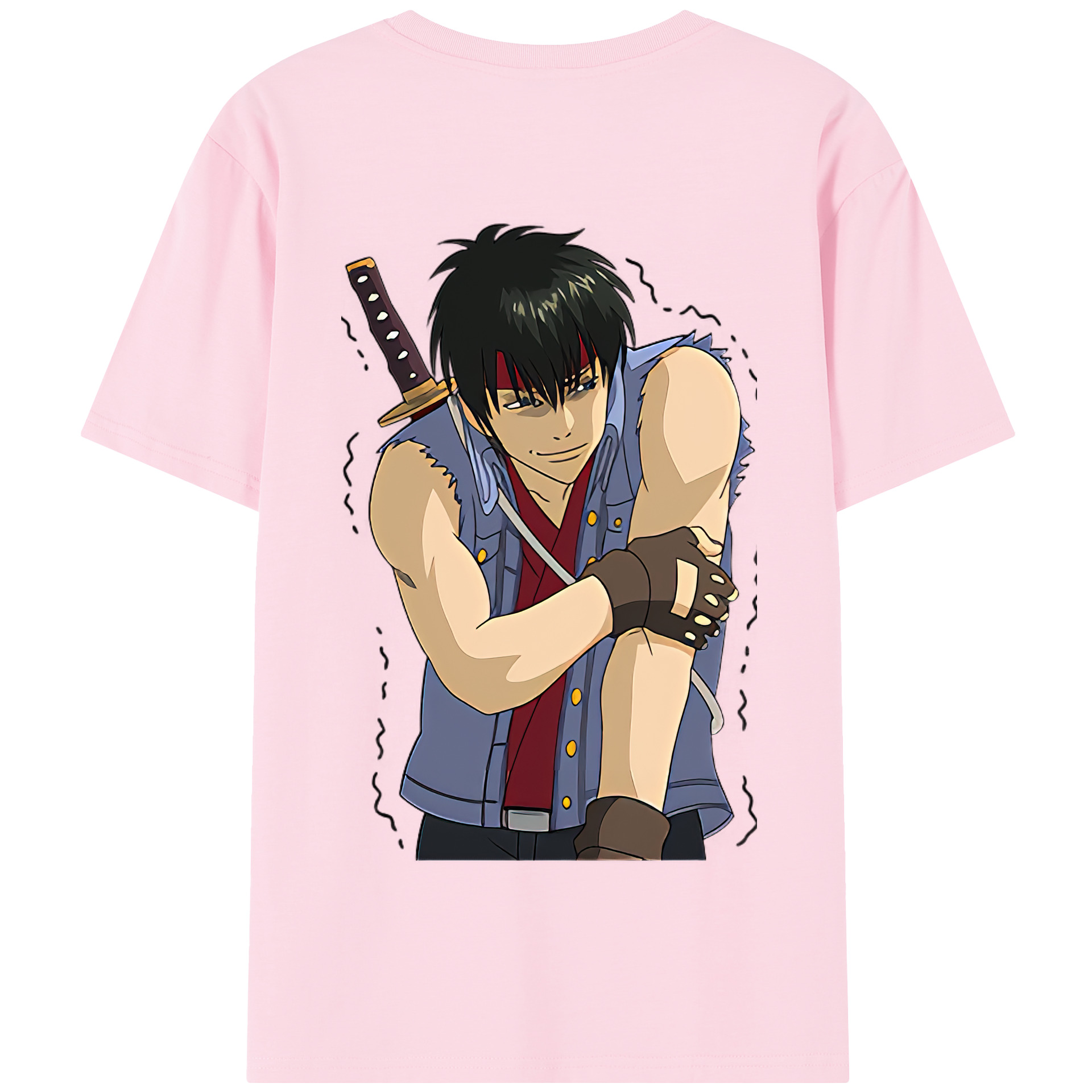 （画像用） ぎんたま 坂田銀時（さかたぎんとき） 神楽 志村新八（しむら しんぱち） GINTAMA Sakata Gintoki Kagura Shimura Shinpachi 綿100％半袖Tシャツ（背面プリント）