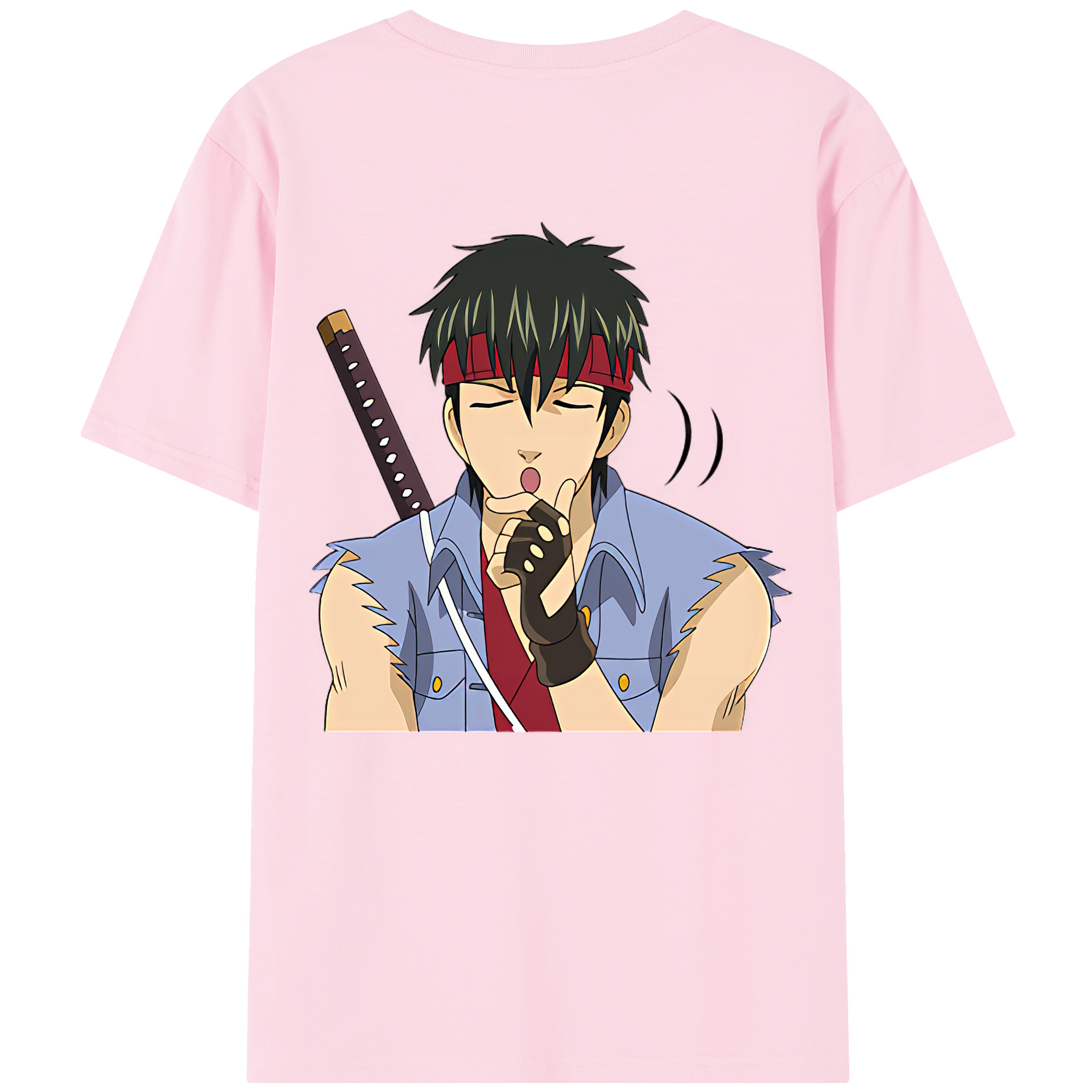 （画像用） ぎんたま 坂田銀時（さかたぎんとき） 神楽 志村新八（しむら しんぱち） GINTAMA Sakata Gintoki Kagura Shimura Shinpachi 綿100％半袖Tシャツ（背面プリント）