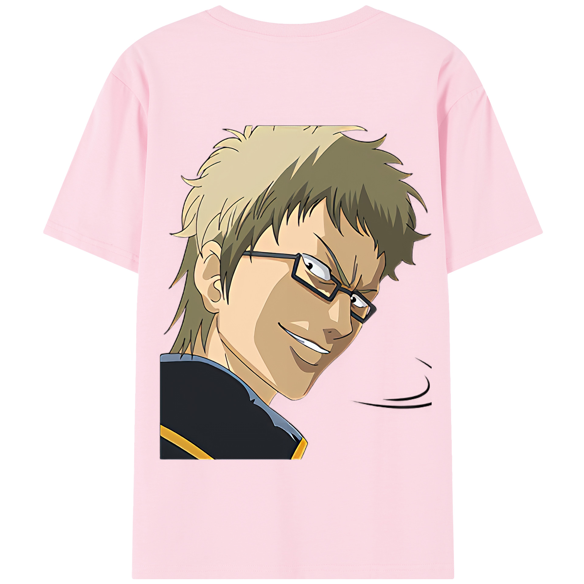 （画像用） ぎんたま 坂田銀時（さかたぎんとき） 神楽 志村新八（しむら しんぱち） GINTAMA Sakata Gintoki Kagura Shimura Shinpachi 綿100％半袖Tシャツ（背面プリント）