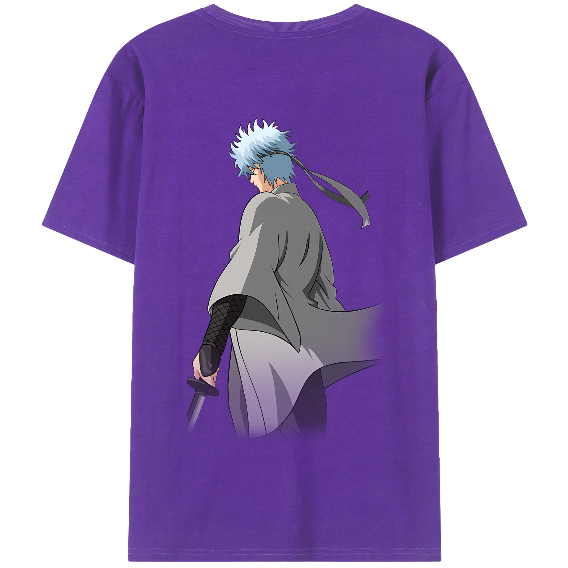 （画像用） ぎんたま 坂田銀時（さかたぎんとき） 神楽 志村新八（しむら しんぱち） GINTAMA Sakata Gintoki Kagura Shimura Shinpachi 綿100％半袖Tシャツ（背面プリント）