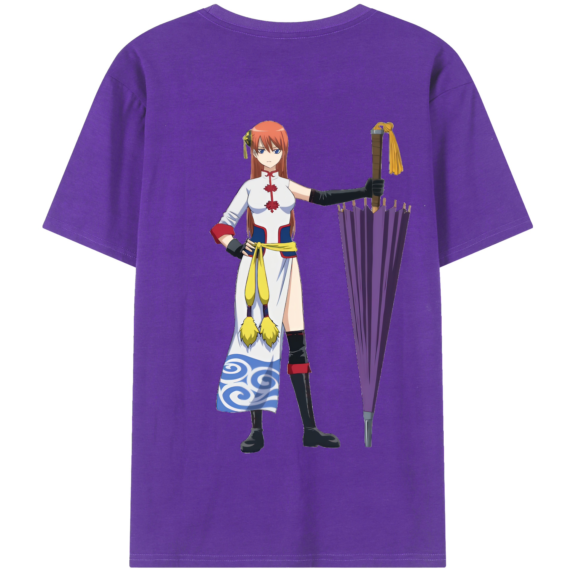 （画像用） ぎんたま 坂田銀時（さかたぎんとき） 神楽 志村新八（しむら しんぱち） GINTAMA Sakata Gintoki Kagura Shimura Shinpachi 綿100％半袖Tシャツ（背面プリント）