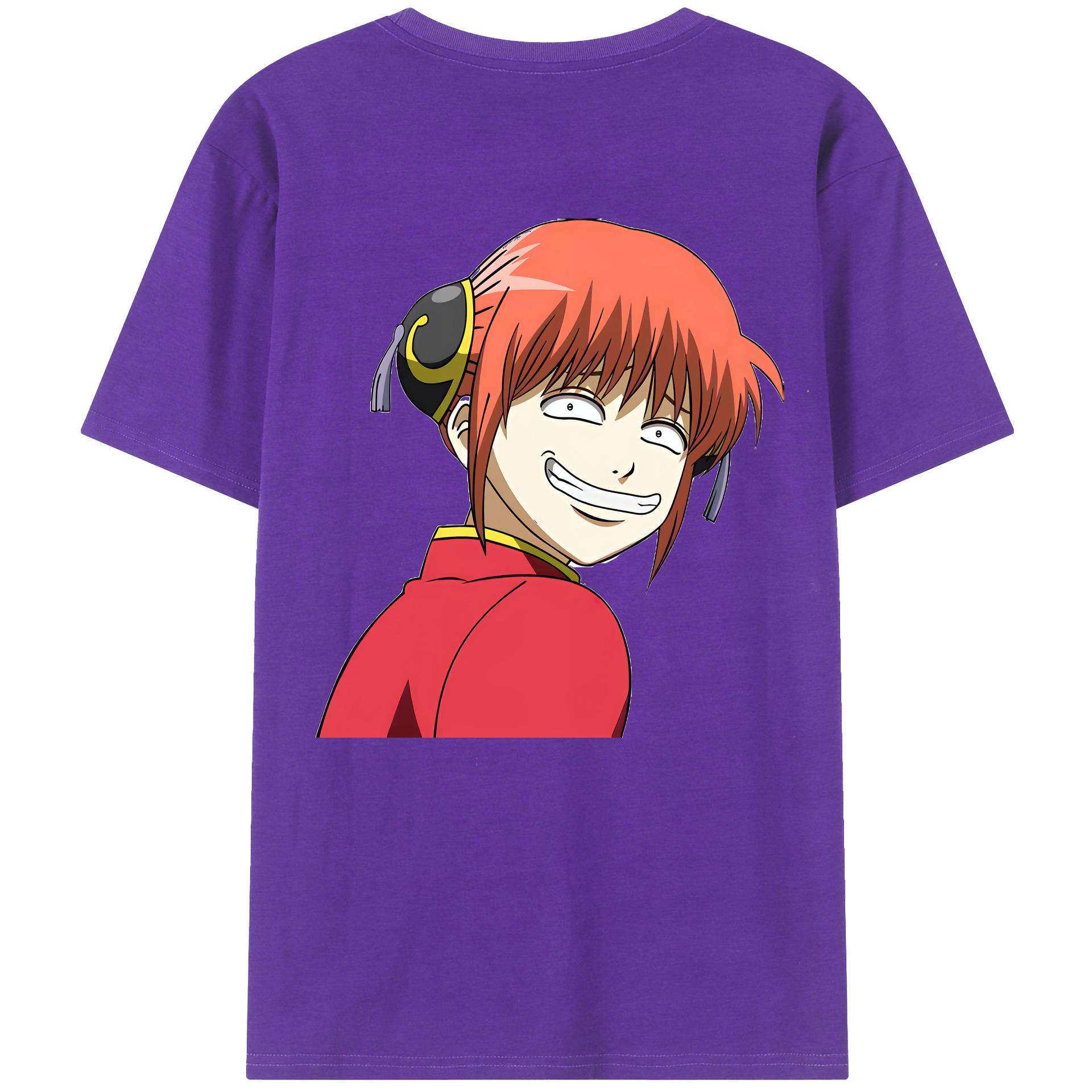 （画像用） ぎんたま 坂田銀時（さかたぎんとき） 神楽 志村新八（しむら しんぱち） GINTAMA Sakata Gintoki Kagura Shimura Shinpachi 綿100％半袖Tシャツ（背面プリント）