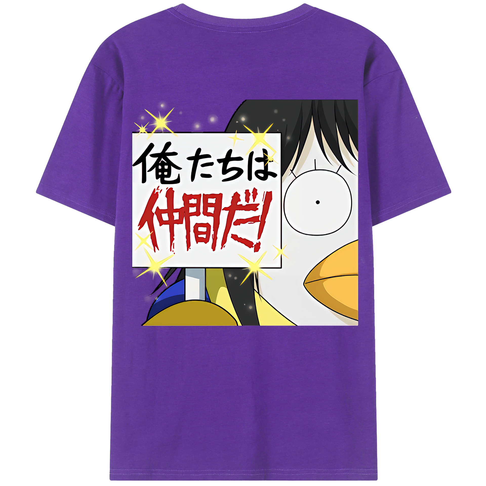 （画像用） ぎんたま 坂田銀時（さかたぎんとき） 神楽 志村新八（しむら しんぱち） GINTAMA Sakata Gintoki Kagura Shimura Shinpachi 綿100％半袖Tシャツ（背面プリント）